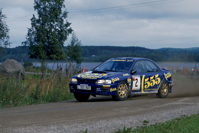 At Last! Subaru Returns To Its Classic Blue With Gold Wheels Combination