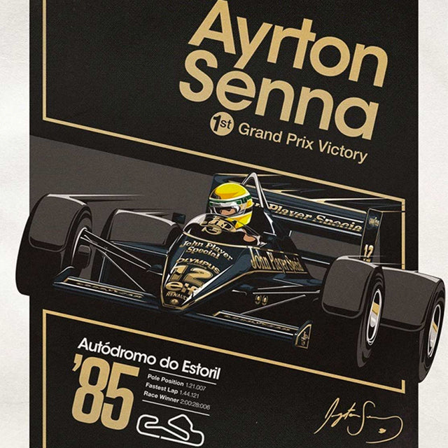 Ayrton Senna Posters Celebrate the Master's Triumphs