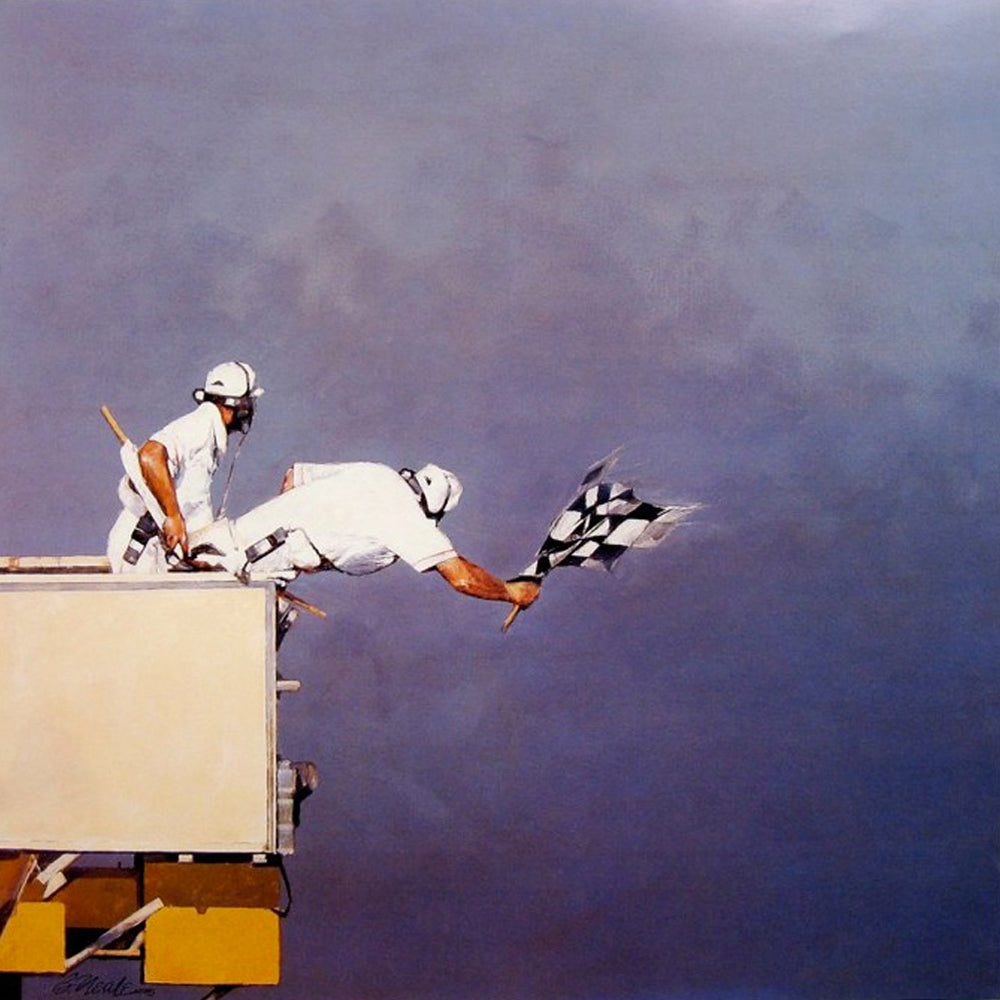 Bill Neale's Paintings Captures Action and Striking Skies