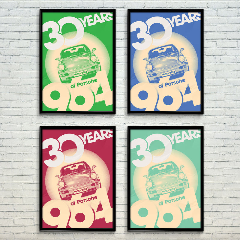 Celebrate The Porsche 964 With Carbone's Colorful New Series Of Artwork