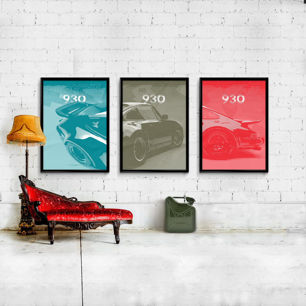 Turbocharged Porsche 930 Artwork Has Landed In The Petrolicious Shop