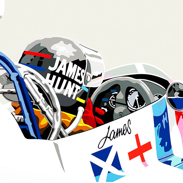 Limited Edition James Hunt Artwork Now In The Petrolicious Shop