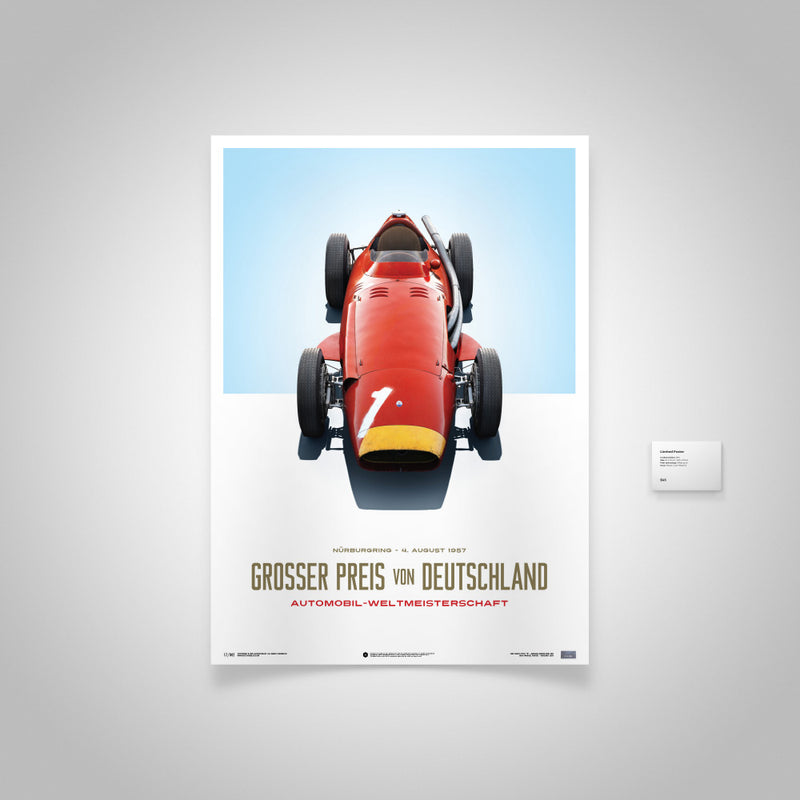 The Maserati 250F 1957 German Grand Prix Champion Poster Is Now Available In The Petrolicious Shop