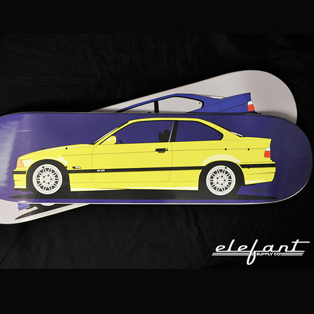 Ollie a Red Pig with Iconic-Car-Themed Skateboards