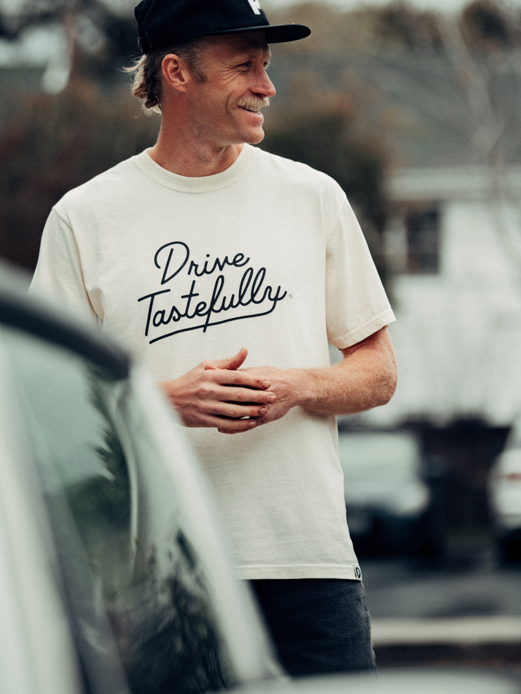 Drive Tastefully Tee - Ivory