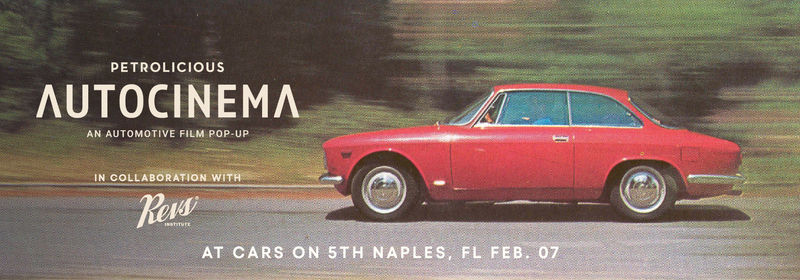 Petrolicious Autocinema at Naples Cars on 5th