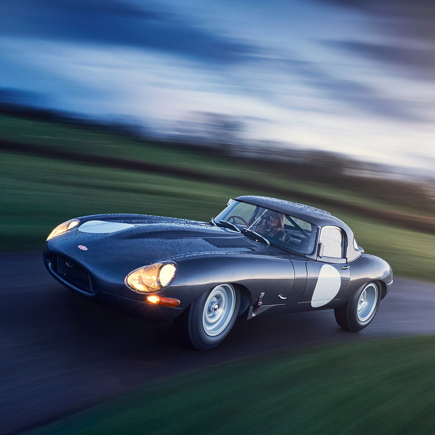 E Type Front View This Is What A Brand New E-Type Lightweight Looks Like On The Road ...