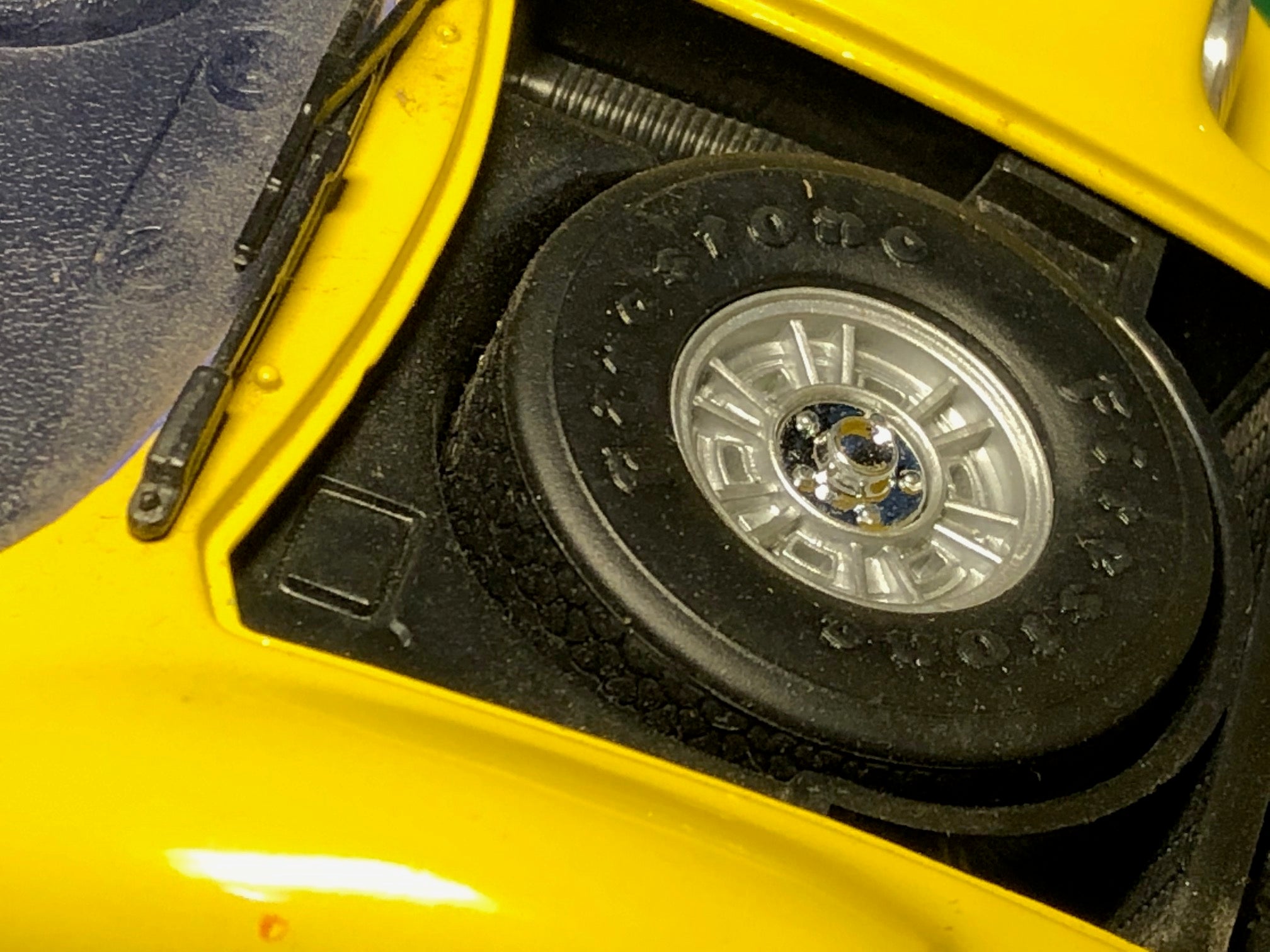 Ferrari Dino 246GT Yellow/Black by Anson 1:18 (30301)(No box