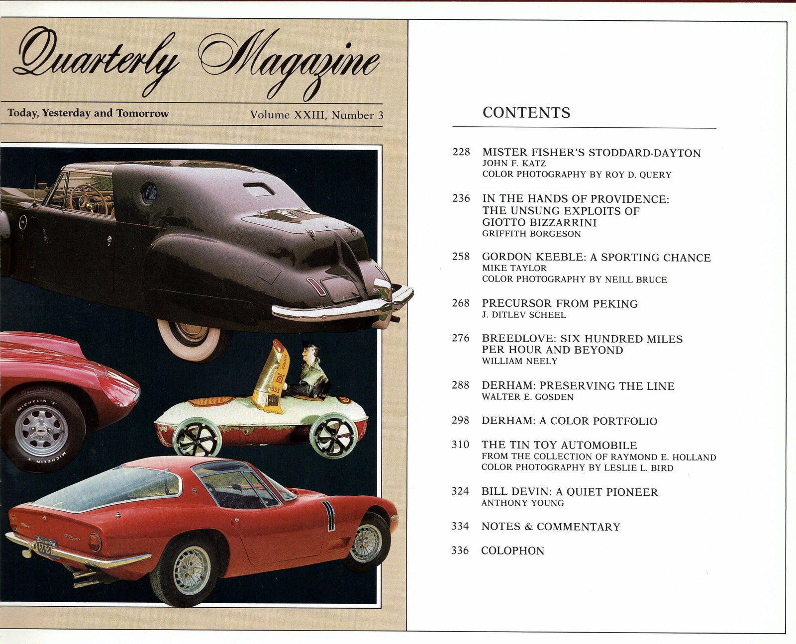 Automobile Quarterly Vol 23 N 3