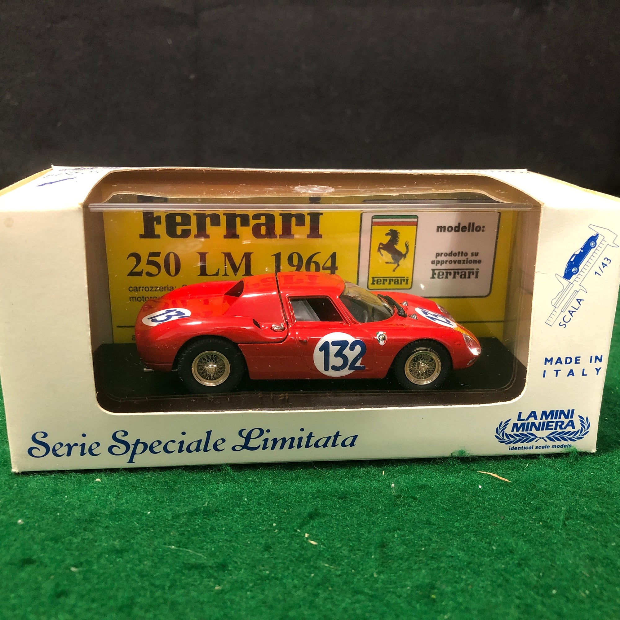 Ferrari 250 LM N 132 Targa Florio 1965 by Bang 1:43 (8904) Ltd Ed Mini Miniera