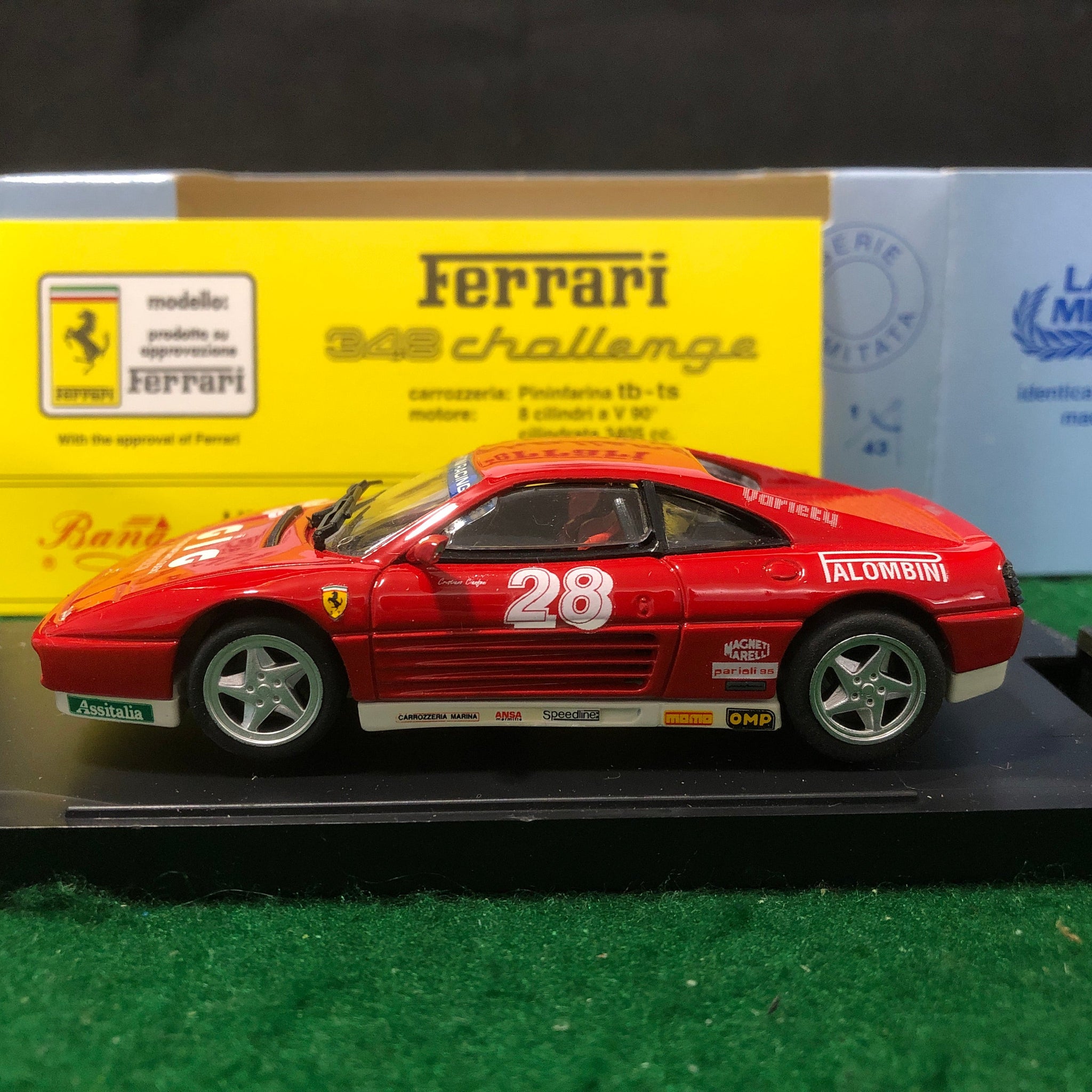 Ferrari 348 Challenge 1993 N 28 C Cianfoni by Bang 1:43 (9328) Ltd Ed Mini Miniera