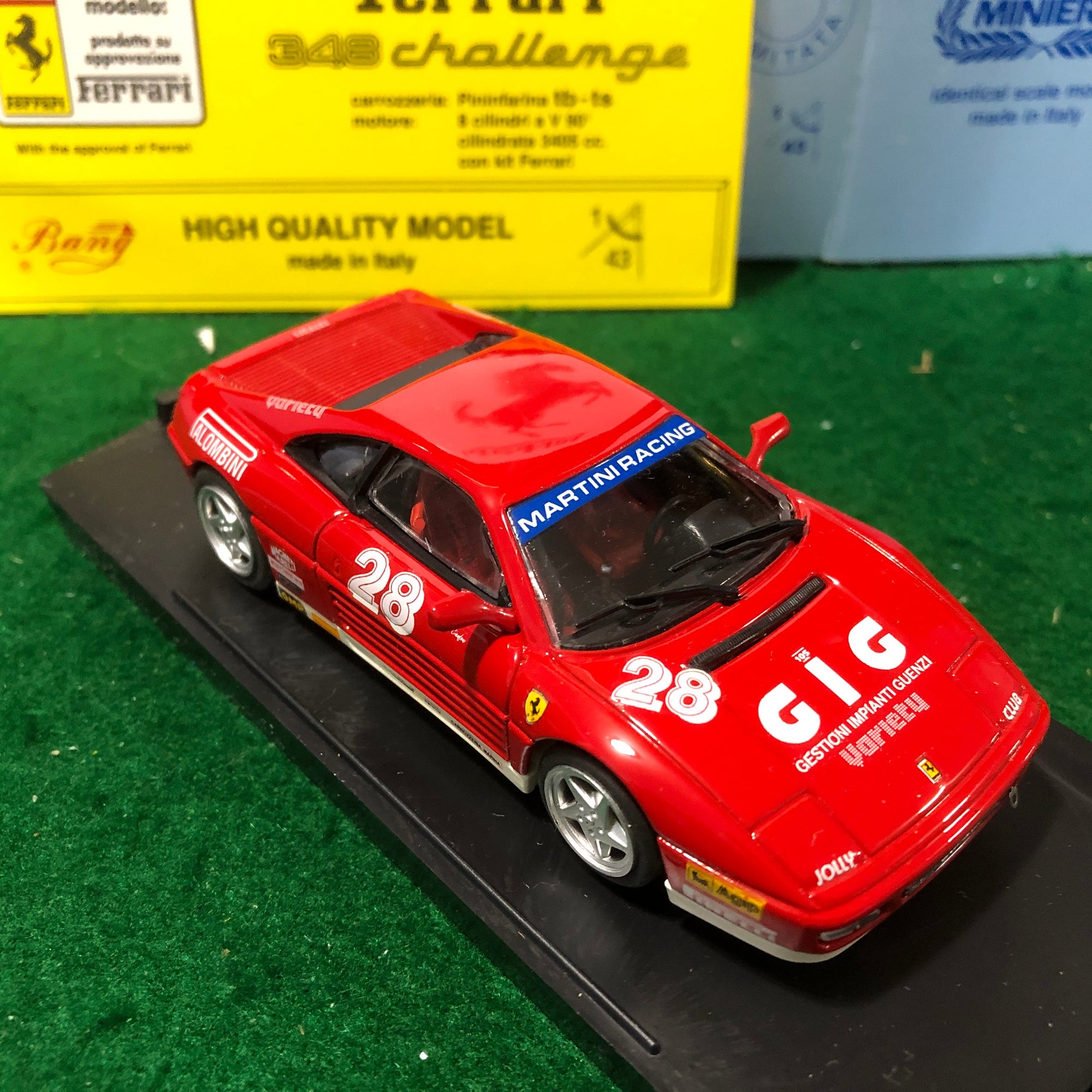Ferrari 348 Challenge 1993 N 28 C Cianfoni by Bang 1:43 (9328) Ltd Ed Mini Miniera
