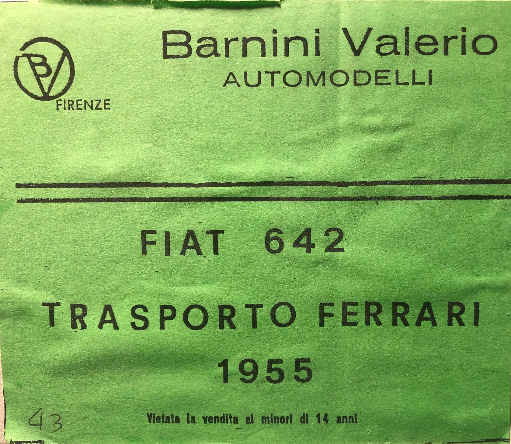 Fiat 642 - 1955 Ferrari Transporter by Barnini Valerio 1:43 (642F)
