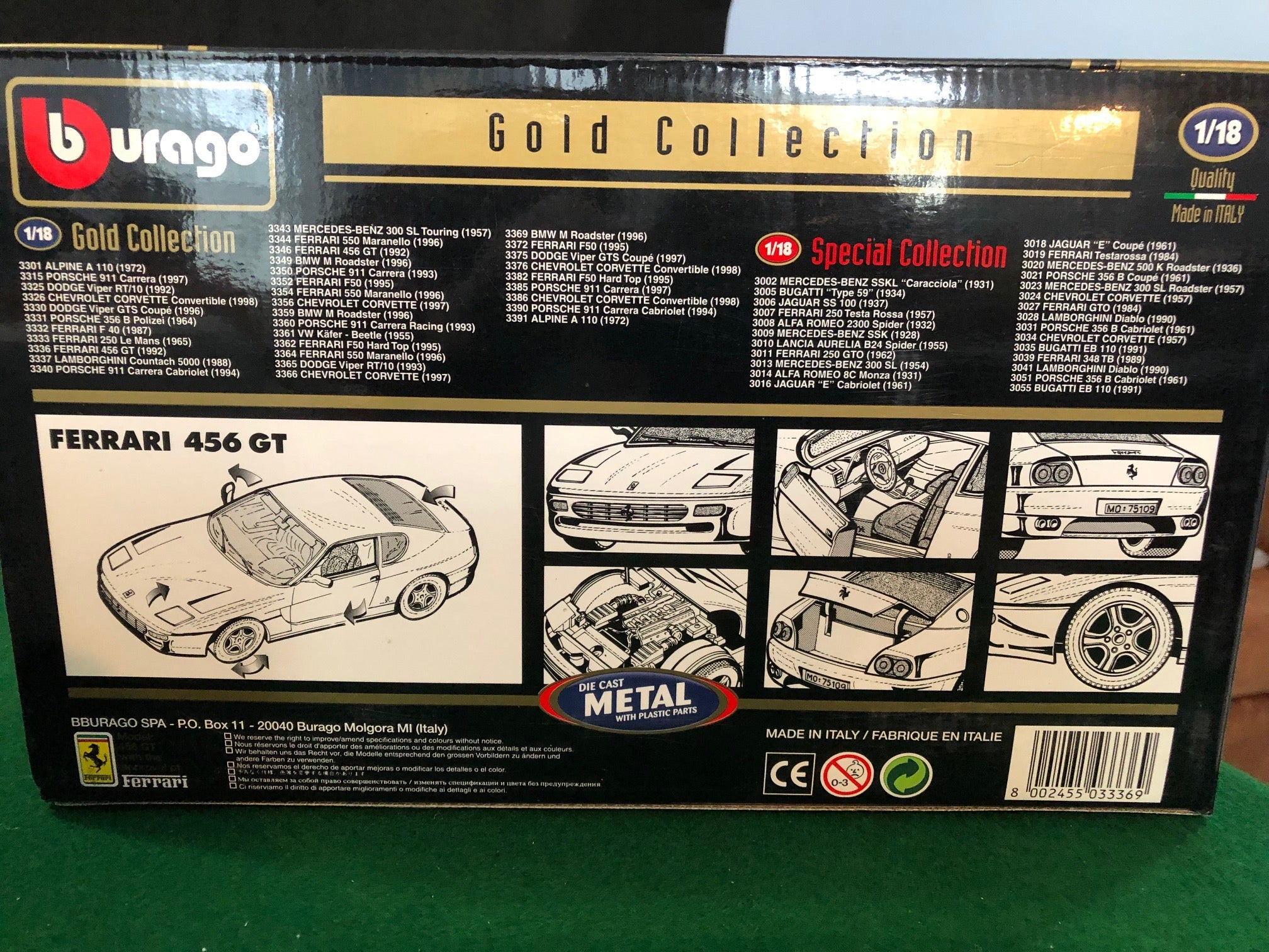 Ferrari 456 GT Metallic Green by BBurago 1:18 - Petrolicious