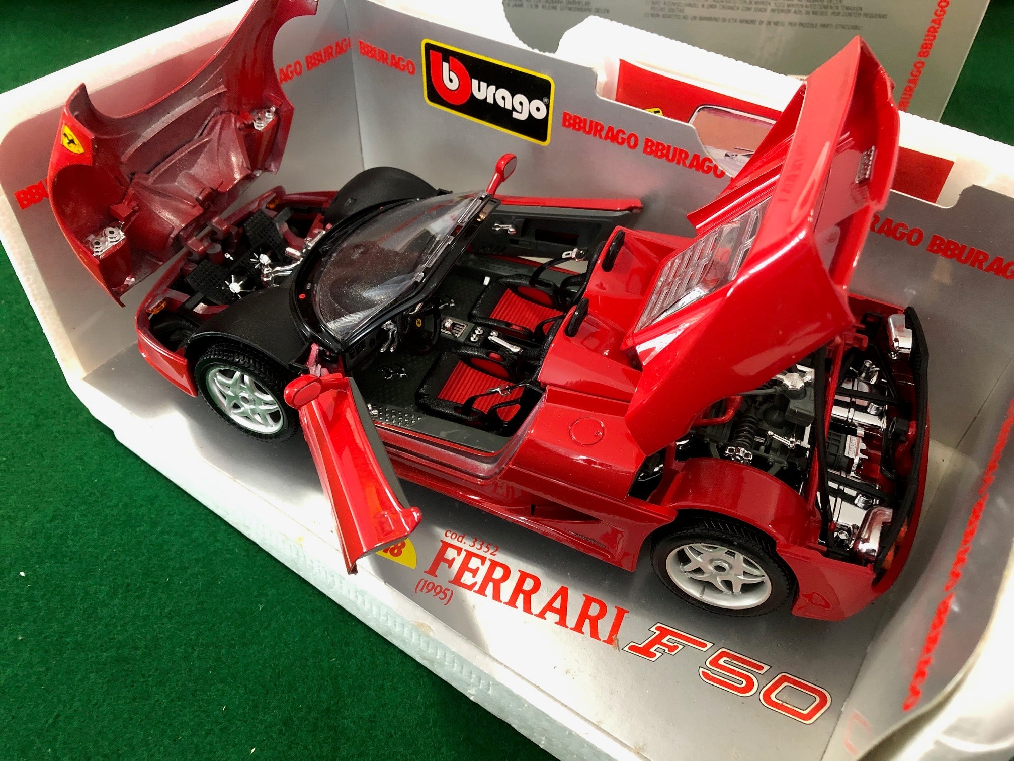 Ferrari F50 Spider Red by BBurago 1:18 - Default Title - Petrolicious