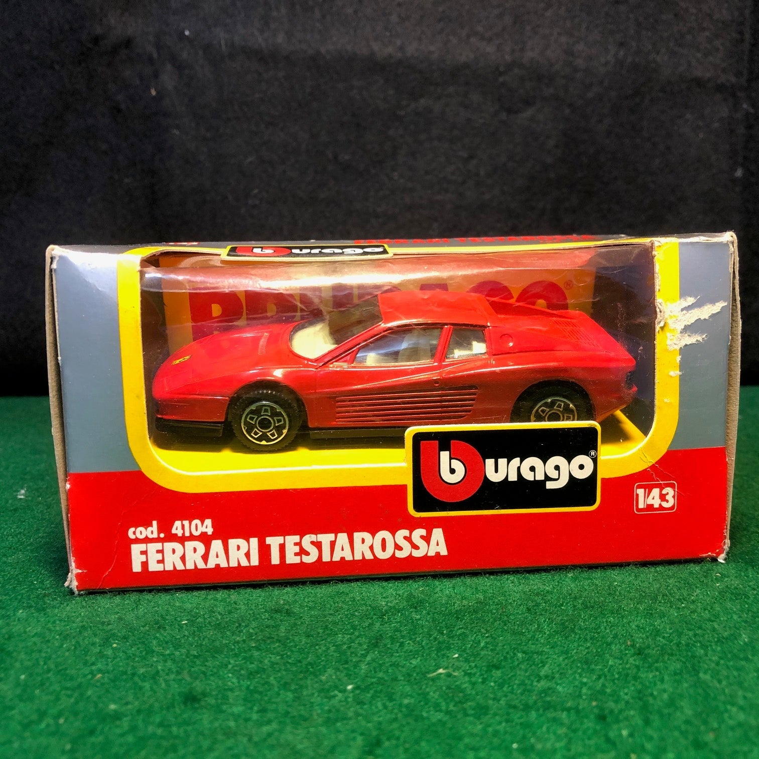 Ferrari Testarossa Red by BBurago 1:43 (4104)(S Bx) - Petrolicious