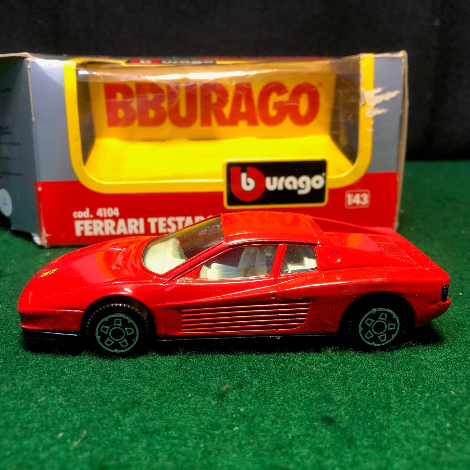 Ferrari Testarossa Red by BBurago 1:43 (4104)(S Bx) - Petrolicious