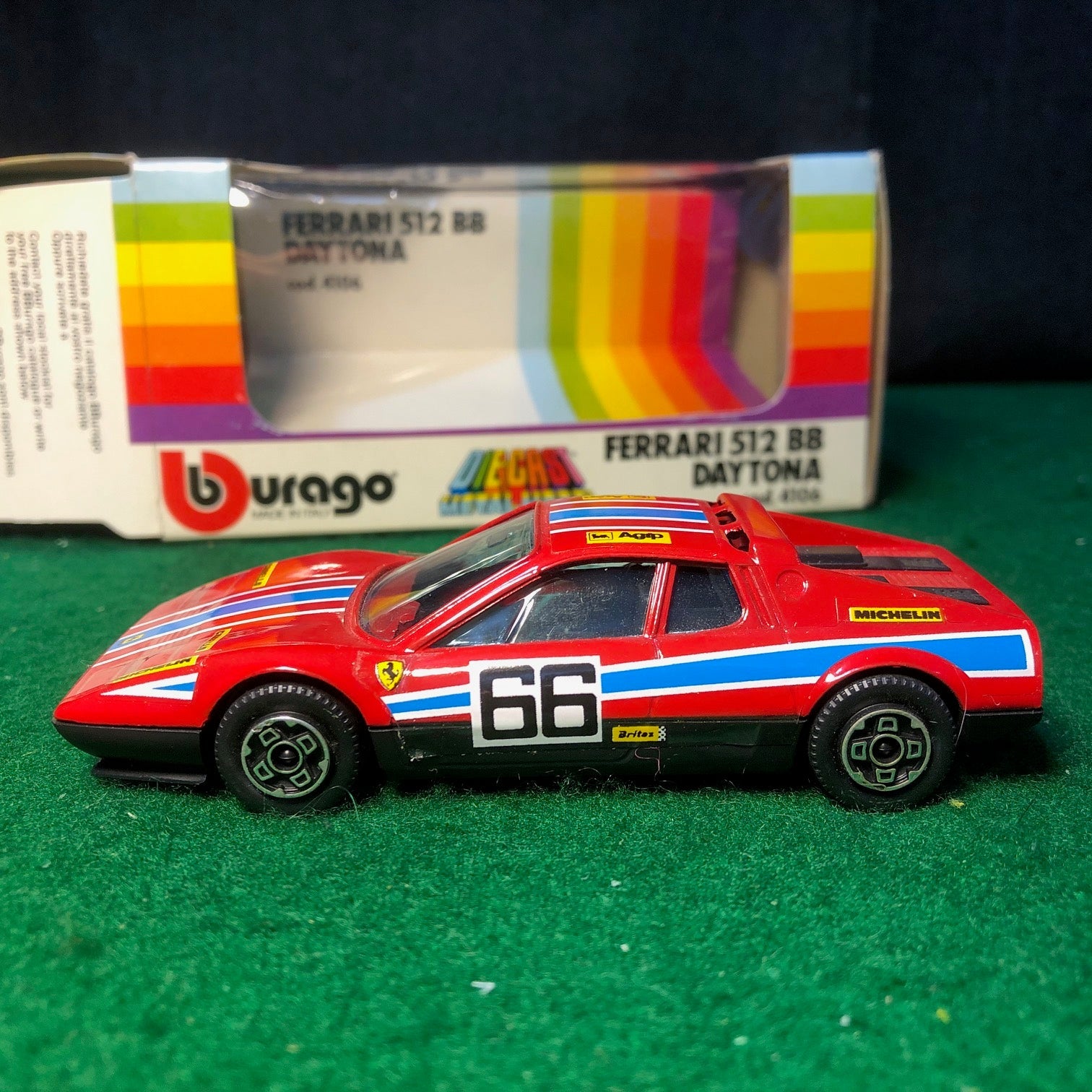 Ferrari 512 BB N 66 Red by BBurago 1:43 (4106)