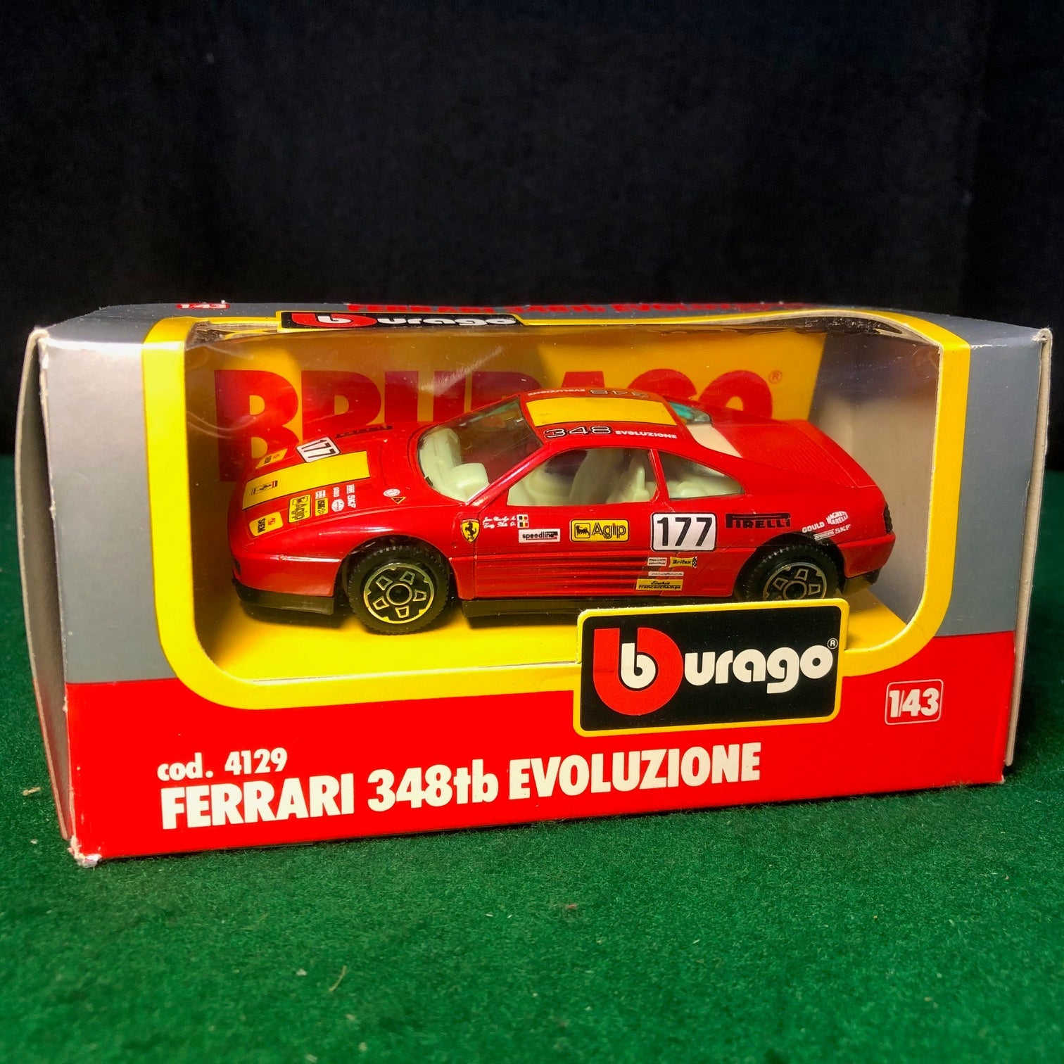 ミニカー FERRARI 348tb EVOLUZIONE Ferrari 348tb Evoluzione N 177 by BBurago 1:43 (4129) - Petrolicious