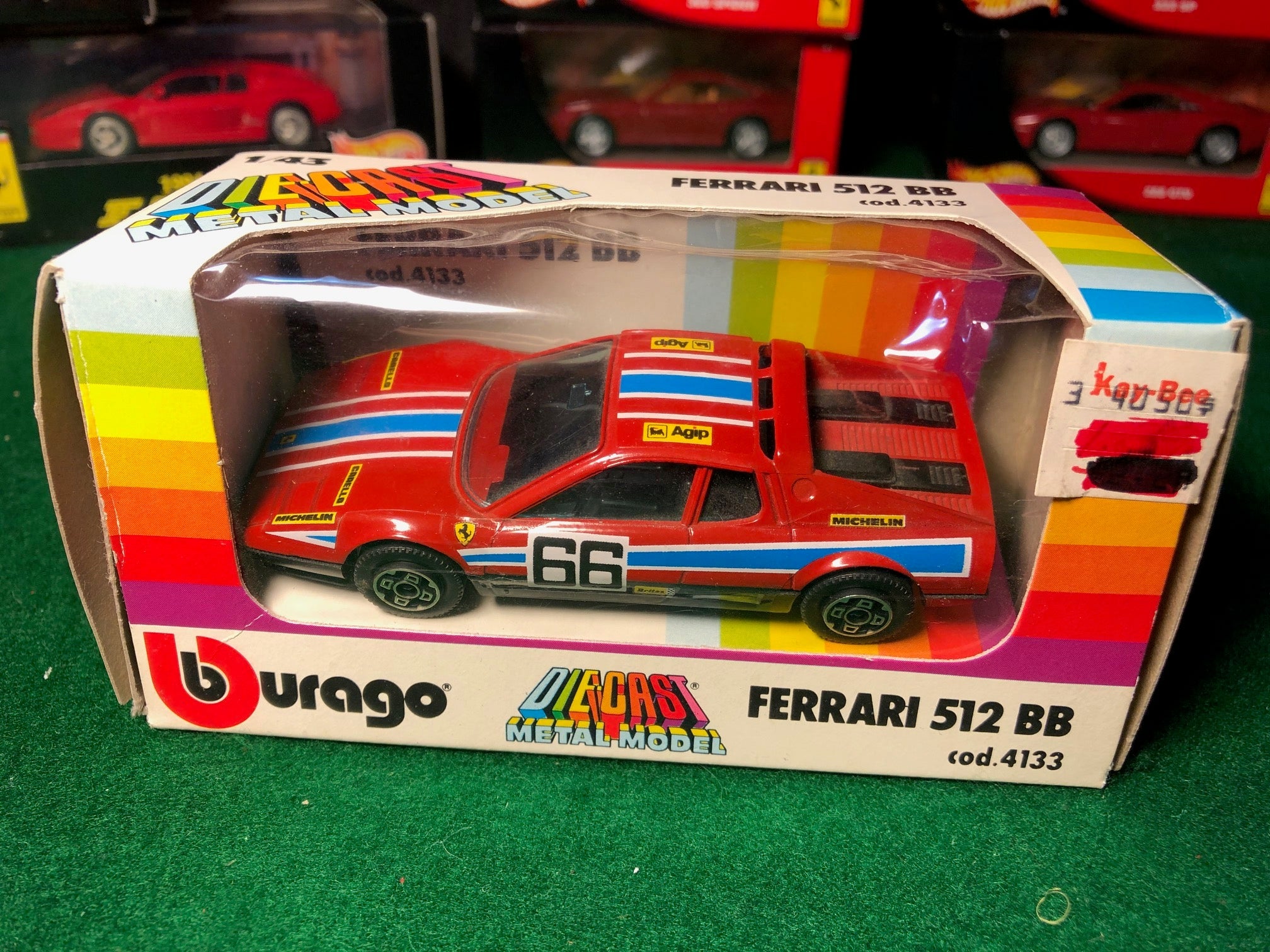 Ferrari 512 BB N 66 Red by BBurago 1:43 (4133)