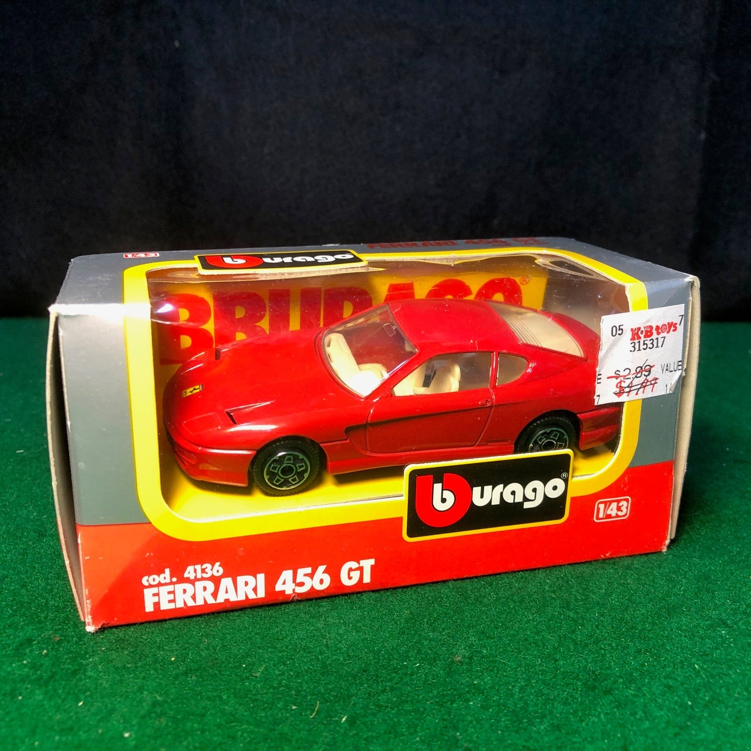 Ferrari 456 GT 2+2 Red by Bburago 1:43 (4136) - Petrolicious