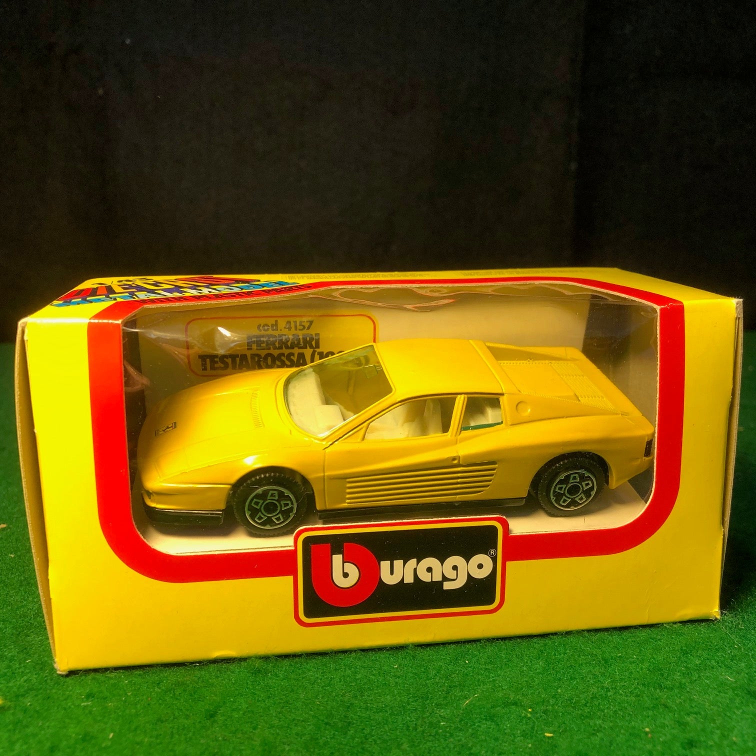 Ferrari Testarossa Yellow by BBurago 1:43 (4157)(Y Bx) - Petrolicious