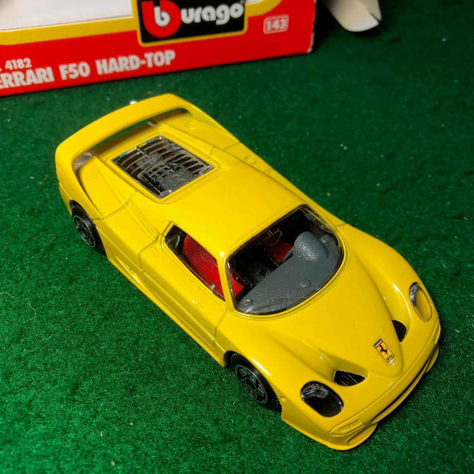 Ferrari F50 Hard Top Yellow by BBurago 1:43 (4182)(S Bx