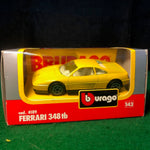 Ferrari 348tb Yellow by BBurago 1:43 (4189)(S Bx)