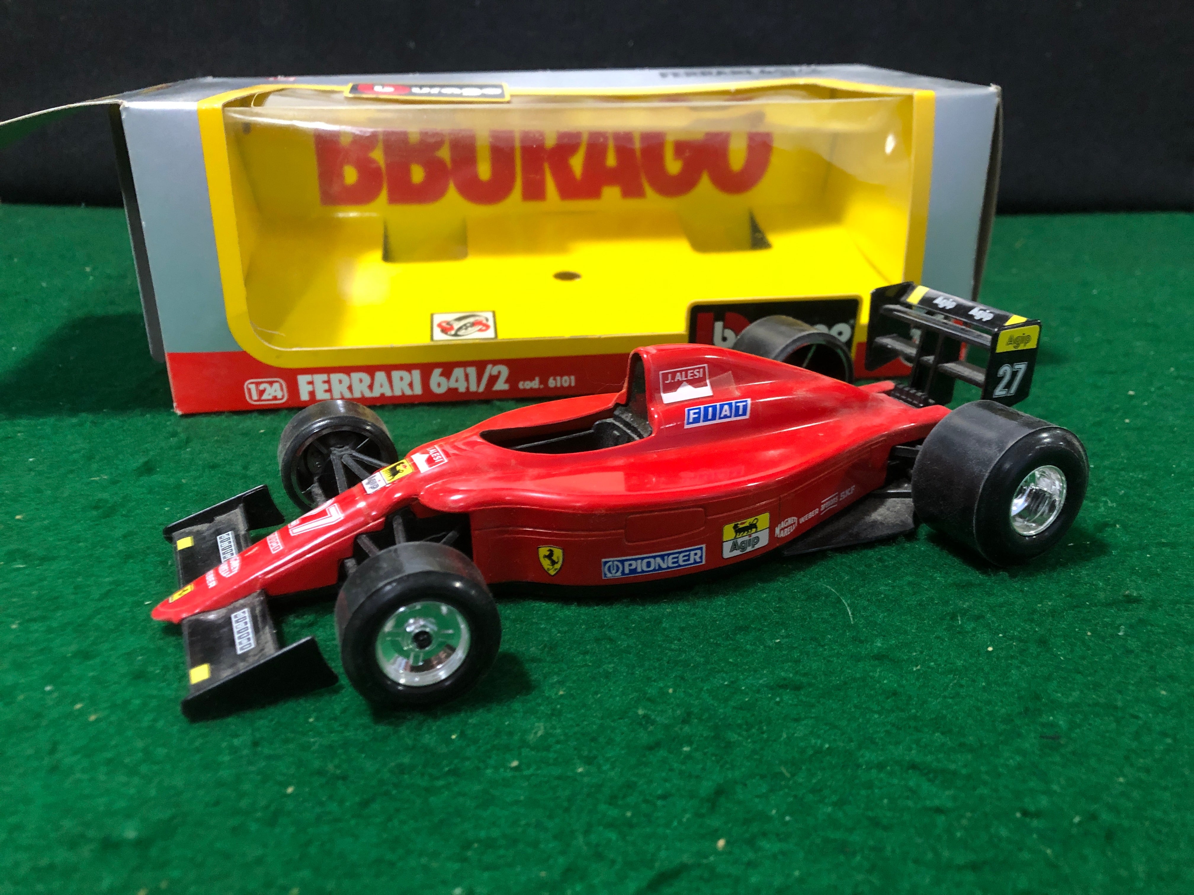 Ferrari F1 641/2 Jean Alesi N 27 by BBurago 1:24 (6101) - Petrolicious