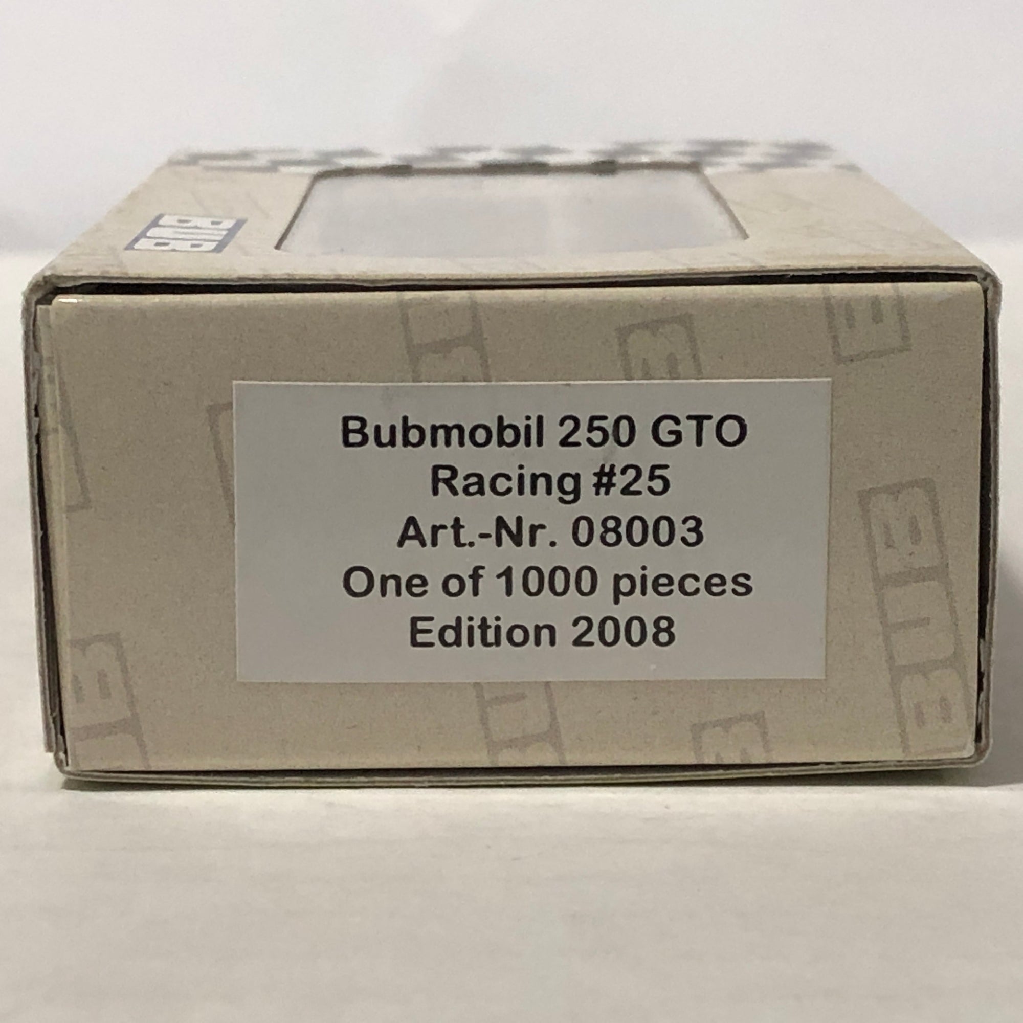 Ferrari 250 GTO Racing N 25 by Bub 1:87 (08003)(Ltd Ed)