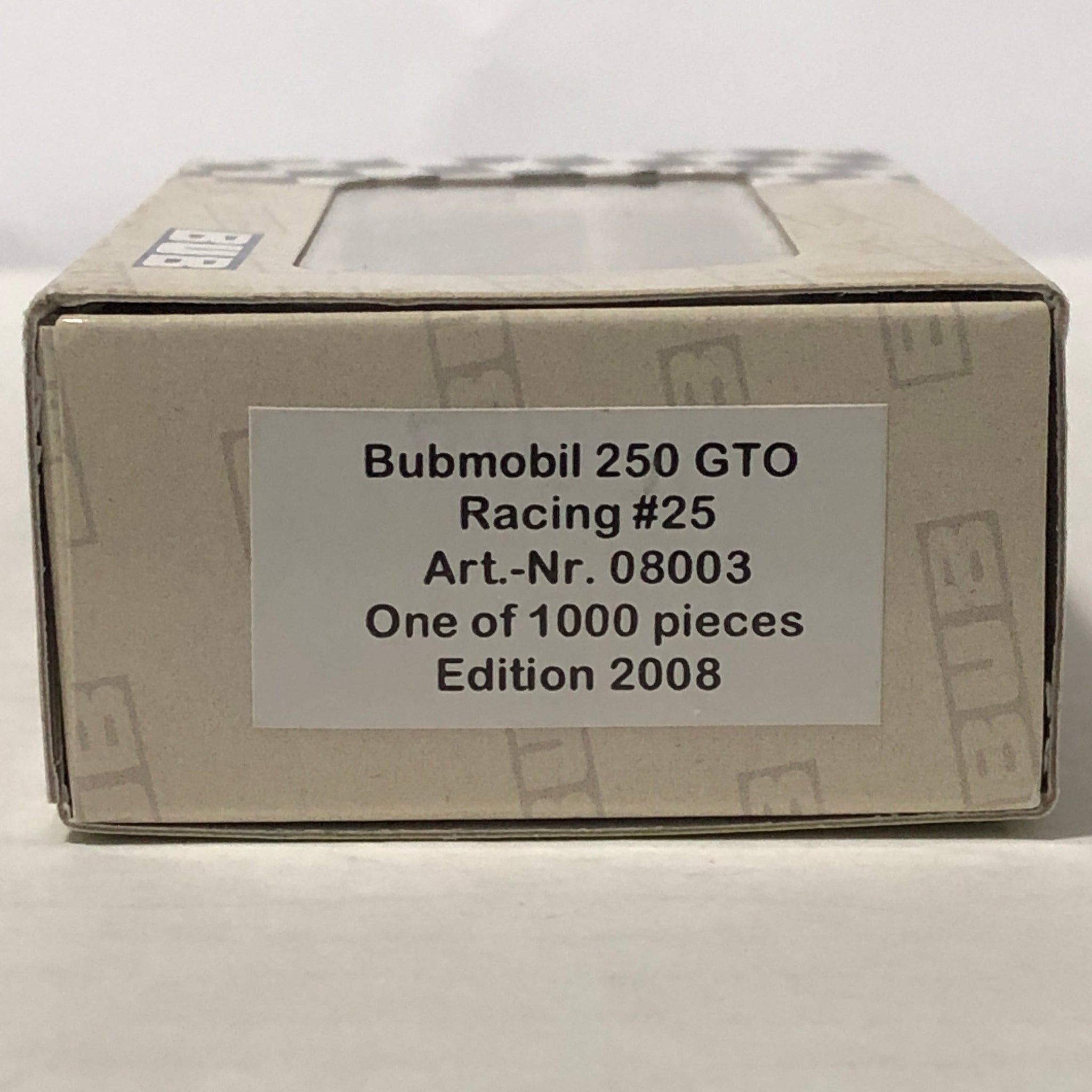 Ferrari 250 GTO Racing N 25 by Bub 1:87 (08003)(Ltd Ed)