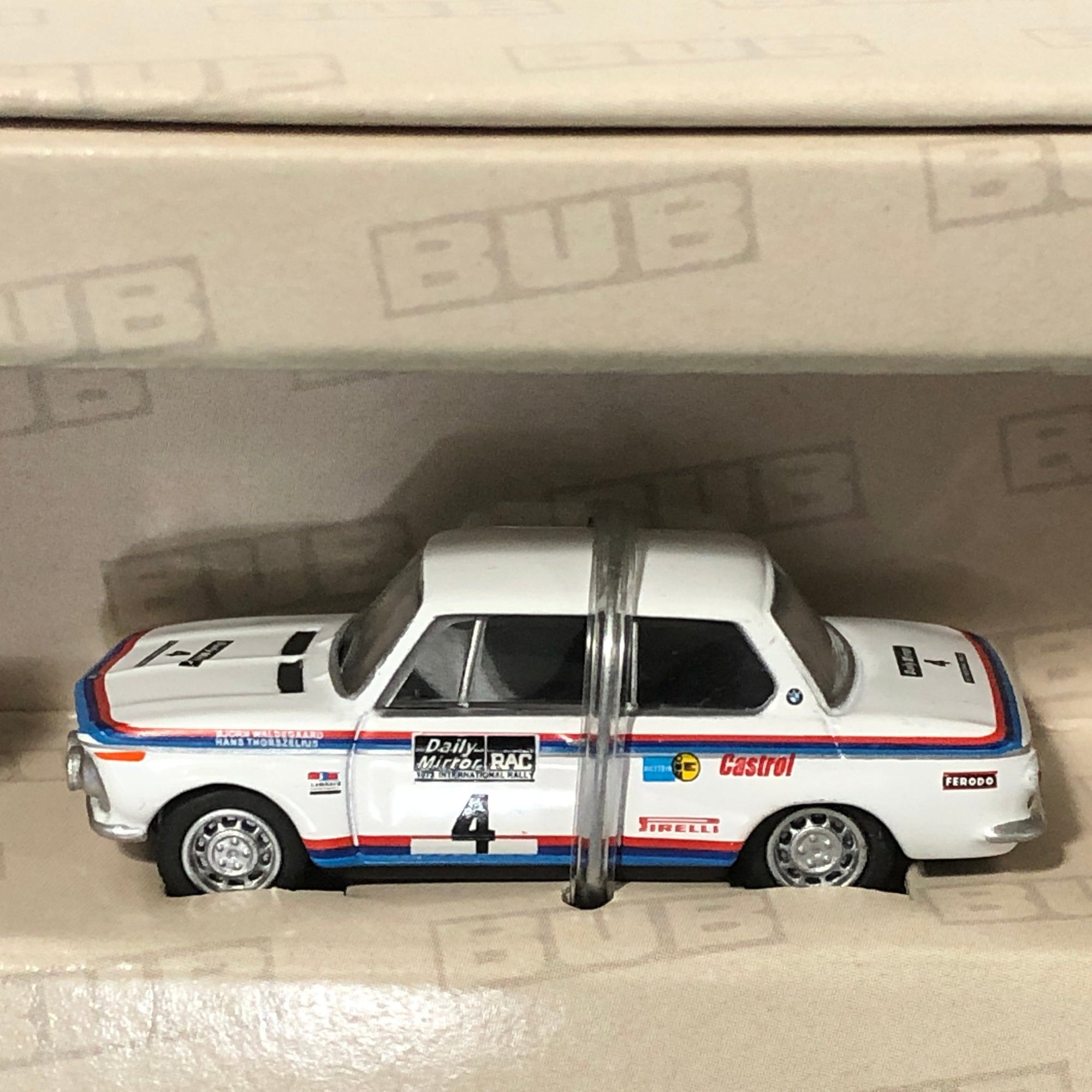 BMW 2002 Ti 1973 RAC Rallye N 4 by Bub 1:87 (08425)(Ltd Ed)