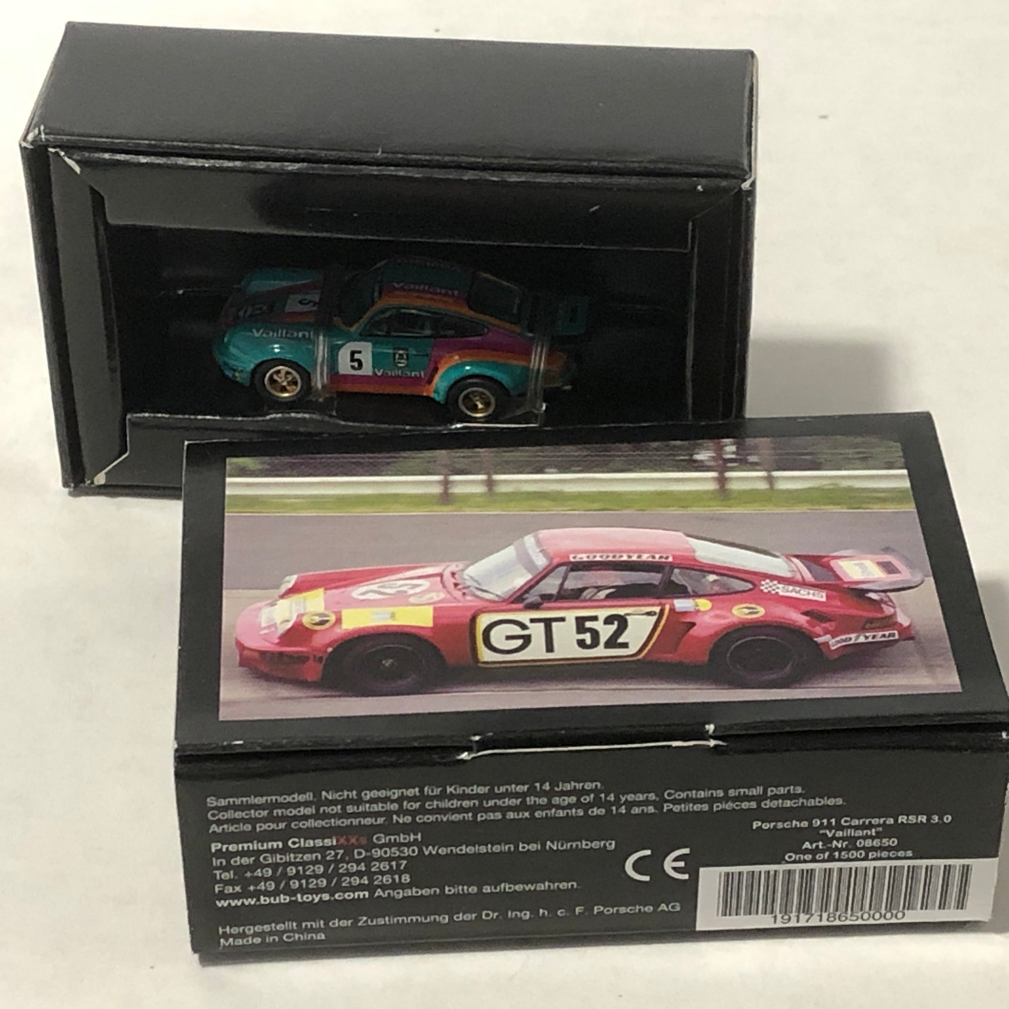 Porsche 911 Carrera RSR 3.0 Vaillant N 5 by Bub 1:87 (08650)(Ltd Ed)
