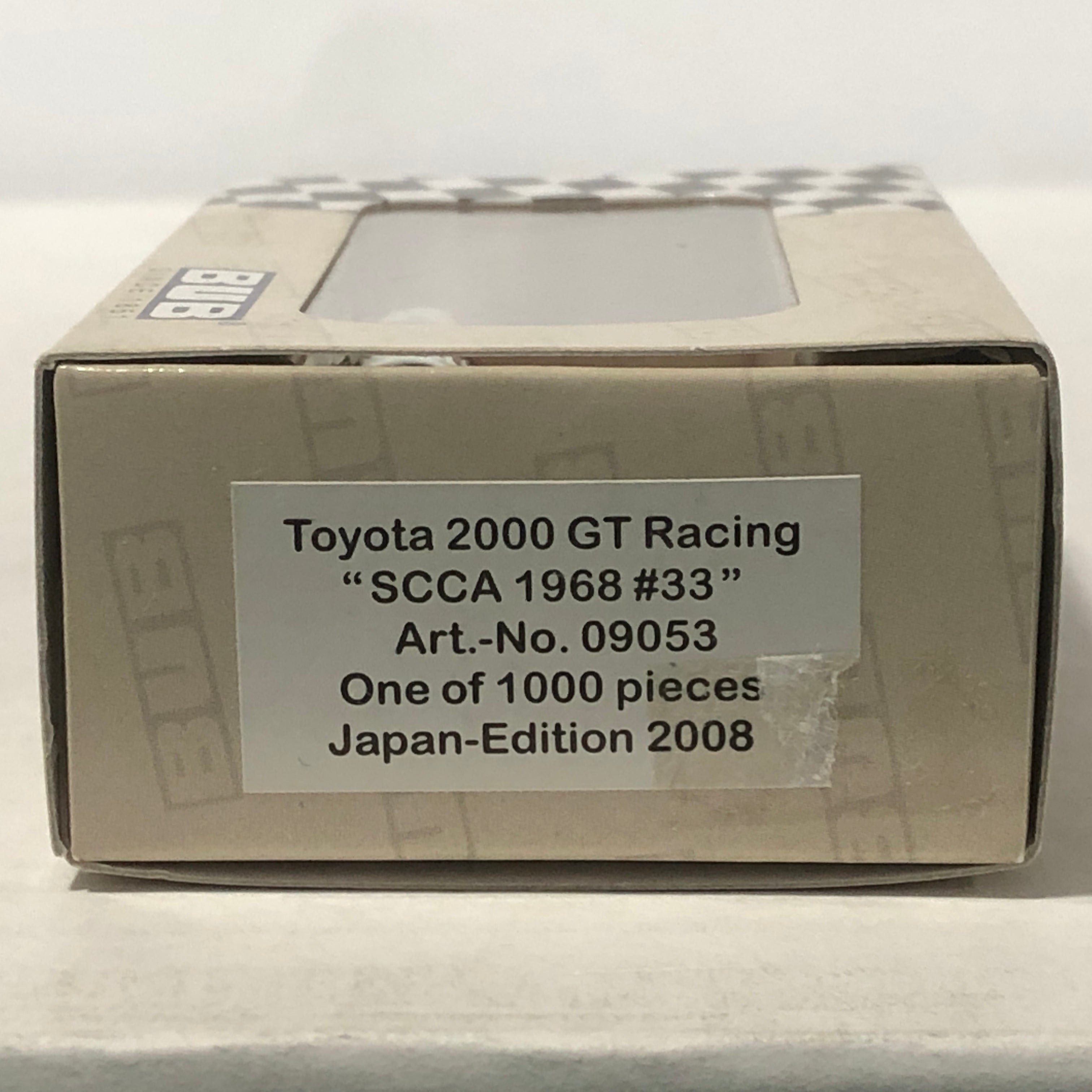 Toyota 2000 GT racing 1968 SCCA N 33 by Bub 1:87 (09053)(Ltd Ed