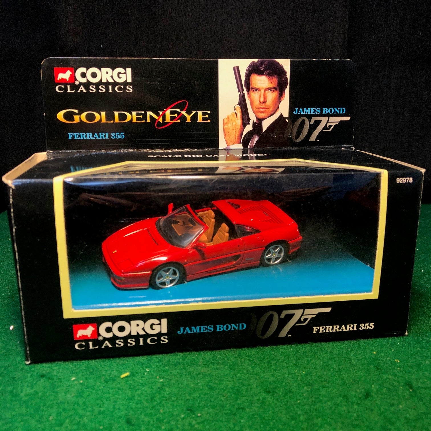 Ferrari F355 GTS 007 James Bond GoldenEye by Corgi Toys 1:43