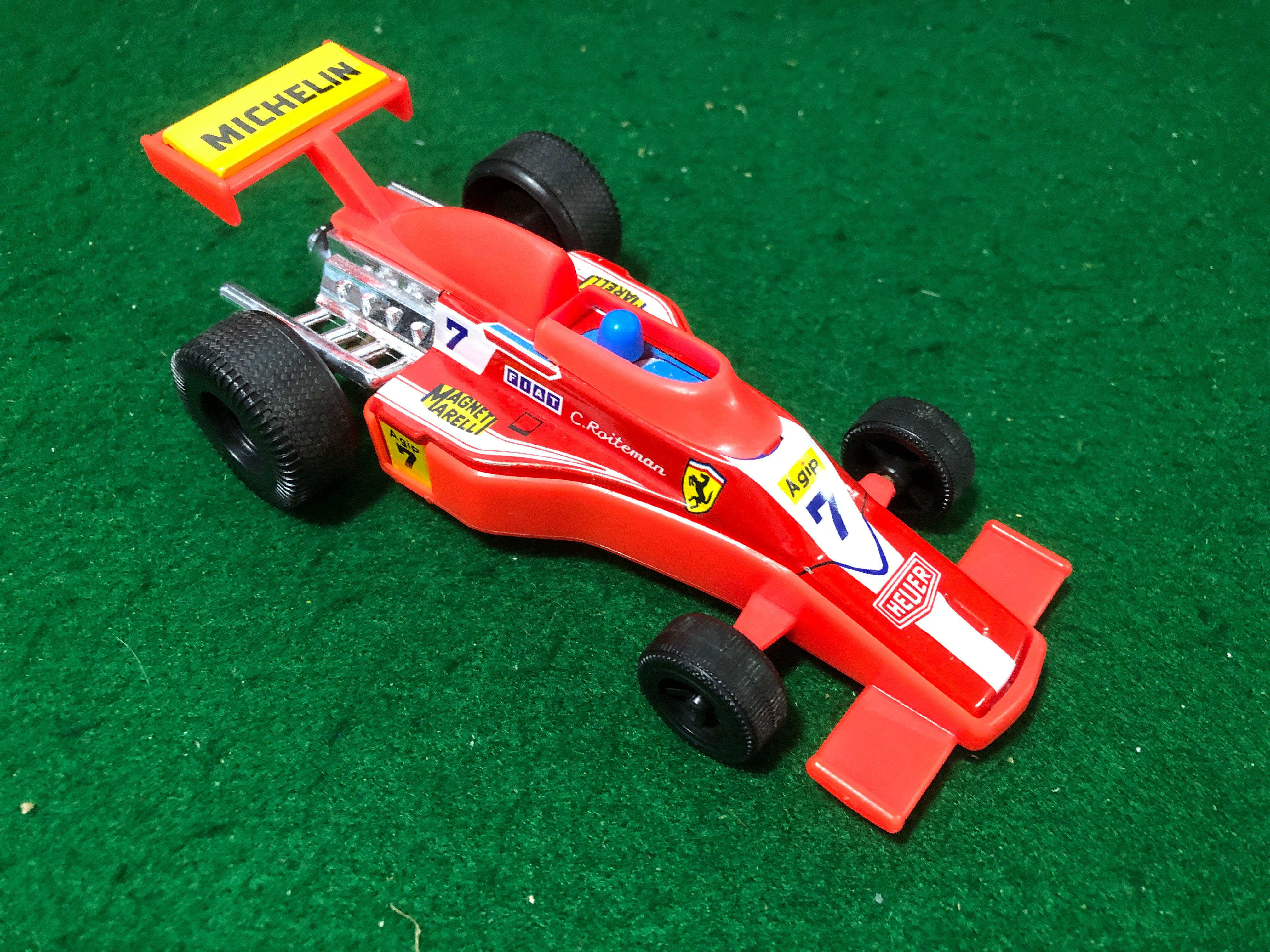 Ferrari F1 N 7 C Roiteman Motorized Tin & Plastic - Petrolicious
