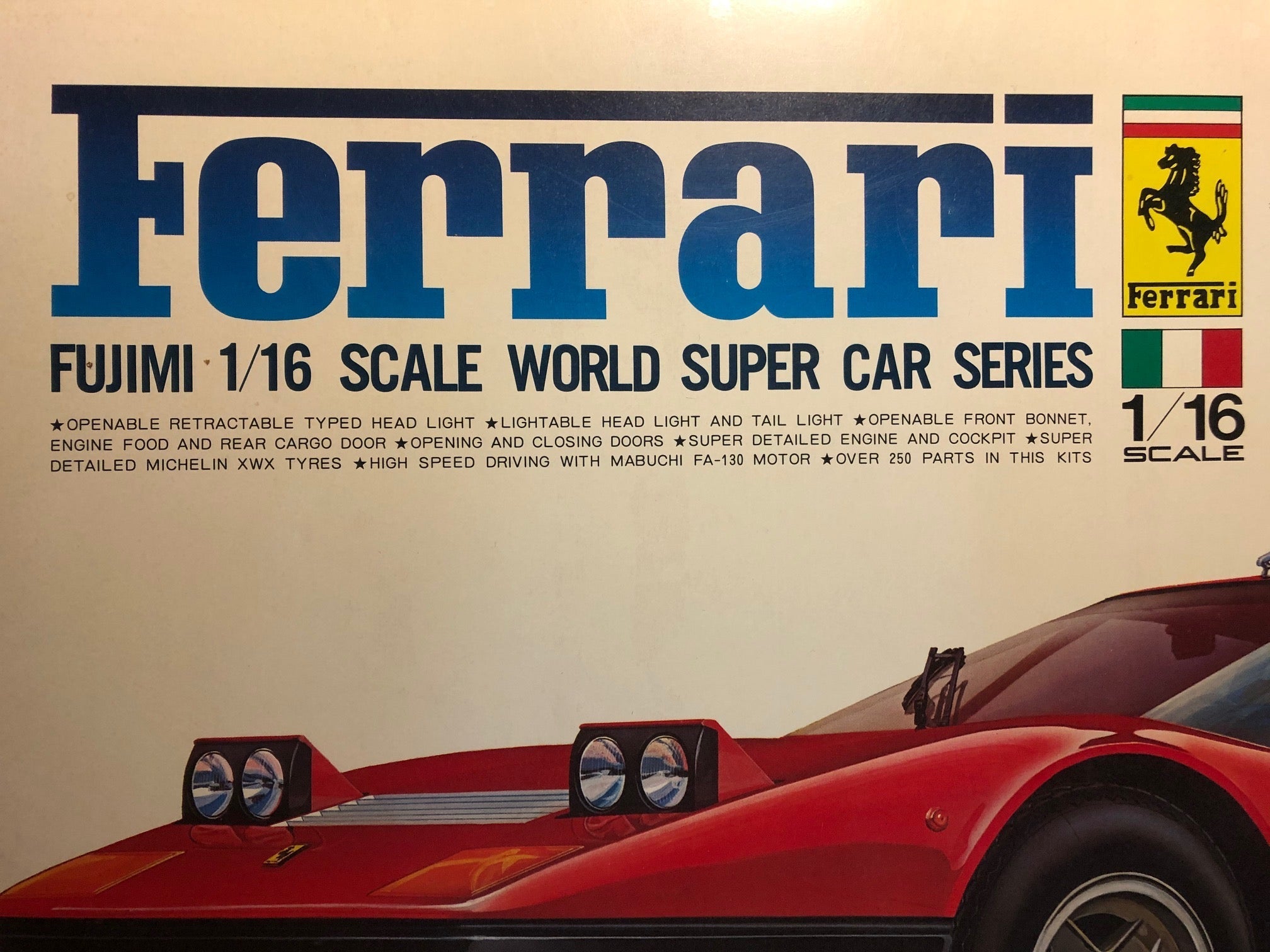Ferrari BB512 Motorizable Kit by Fujimi 1:16 (RC103) - Petrolicious