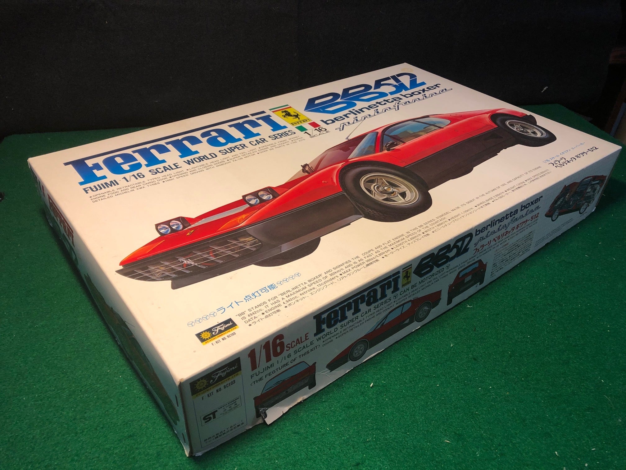 Ferrari BB512 Motorizable Kit by Fujimi 1:16 (RC103) - Petrolicious