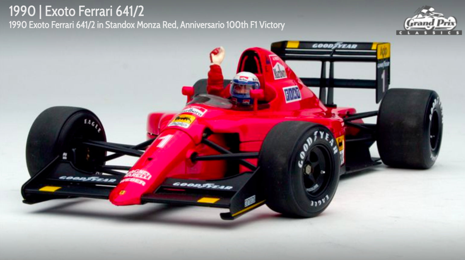 1990 Ferrari 641/2 Alain Prost Standox Monza Red by Exoto 1:18