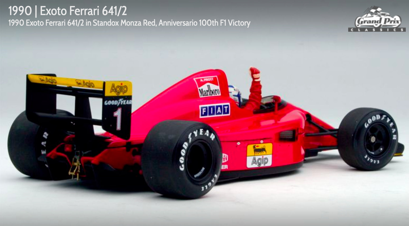 1990 Ferrari 641/2 Alain Prost Standox Monza Red by Exoto 1:18