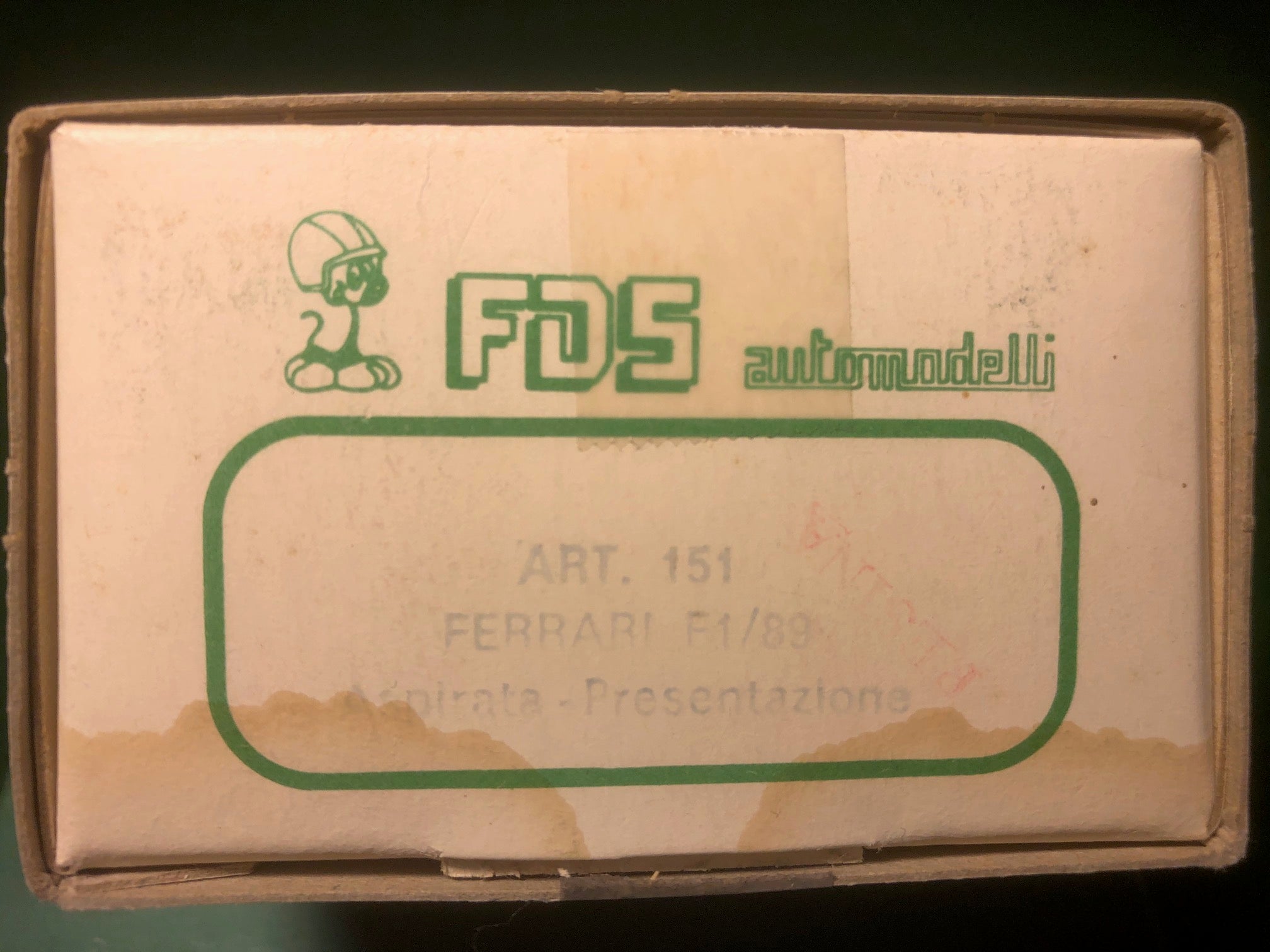 Ferrari F1 Aspirata Presentazione 1989 by FDS 1:43 (151)