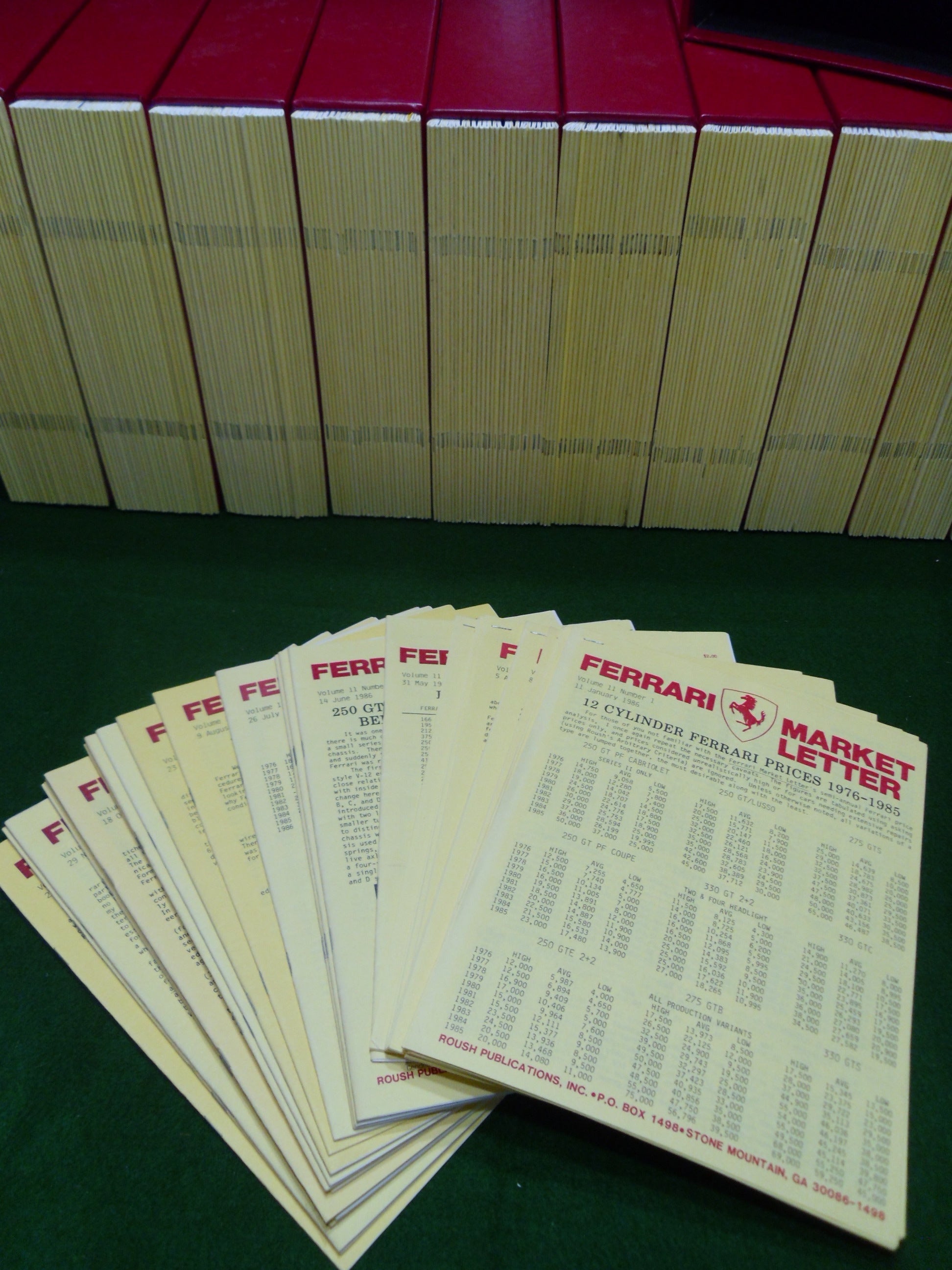 Ferrari Market Letter Vol. 11 1986 - Petrolicious