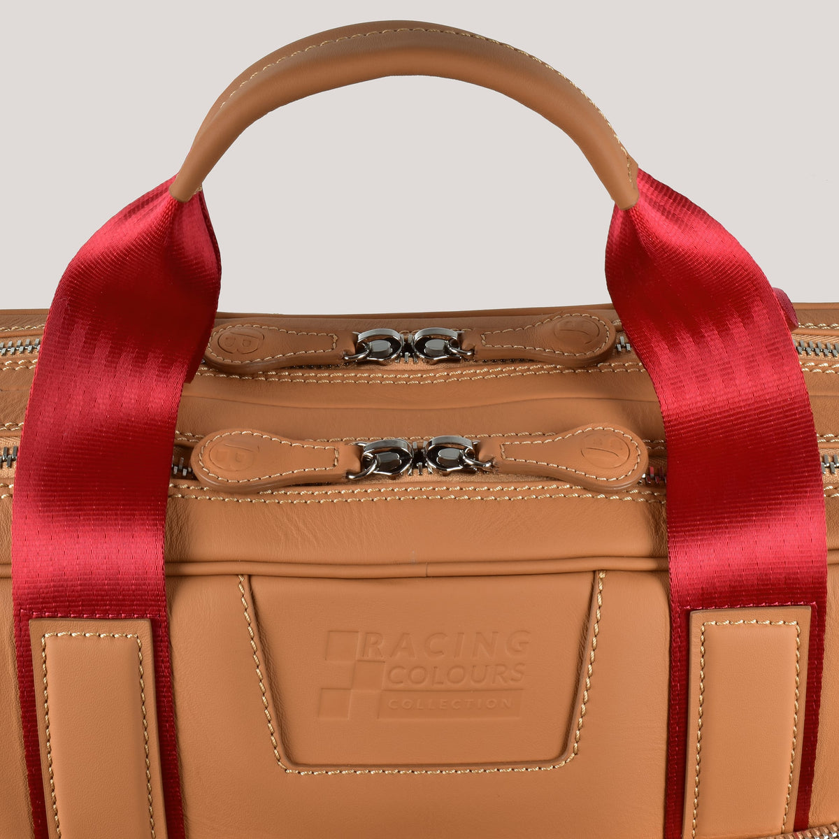 gto twin briefcase tan detail