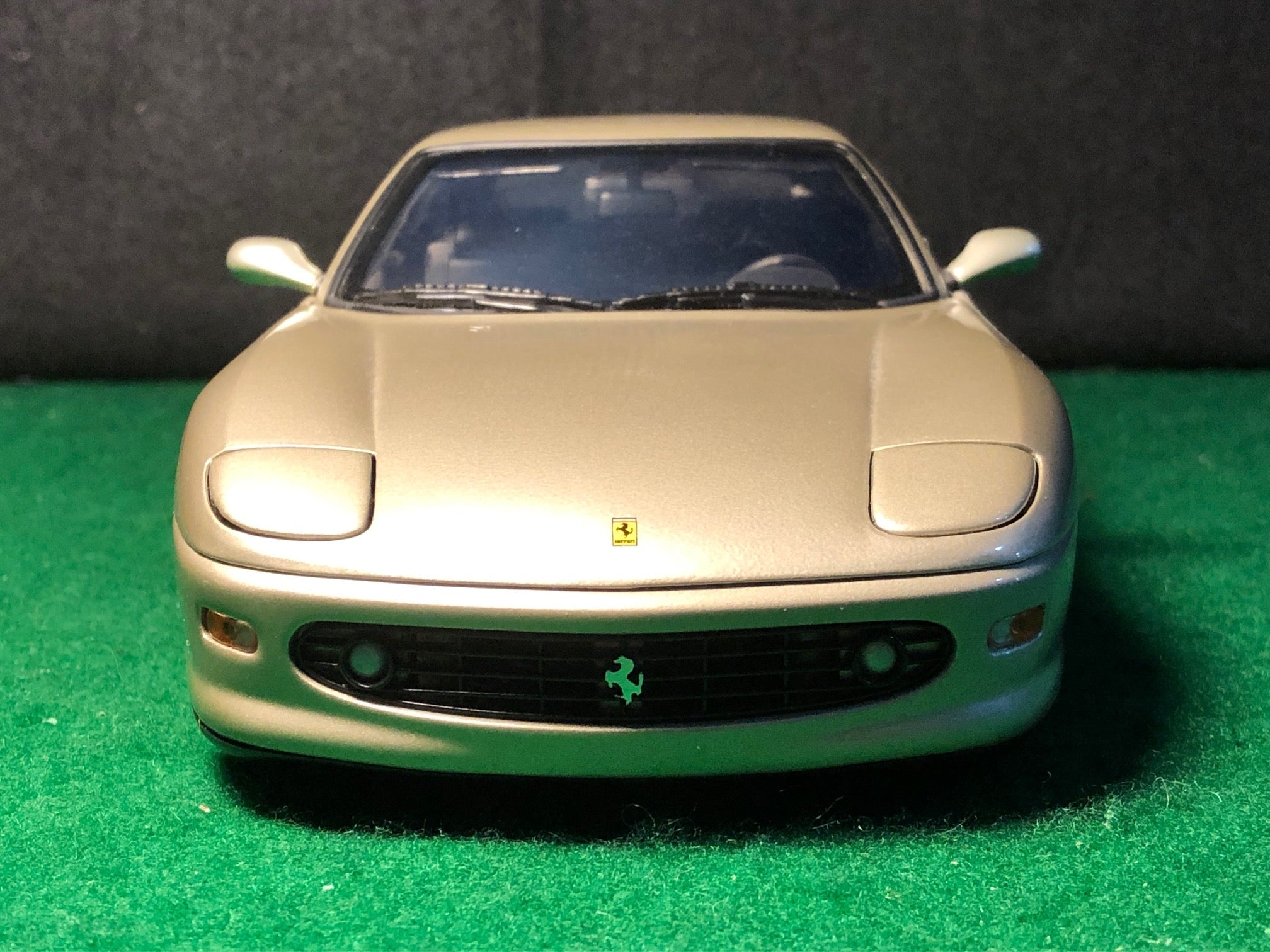 Ferrari 456 M Silver by HotWheels 1:18 (23917)(No box) - Default
