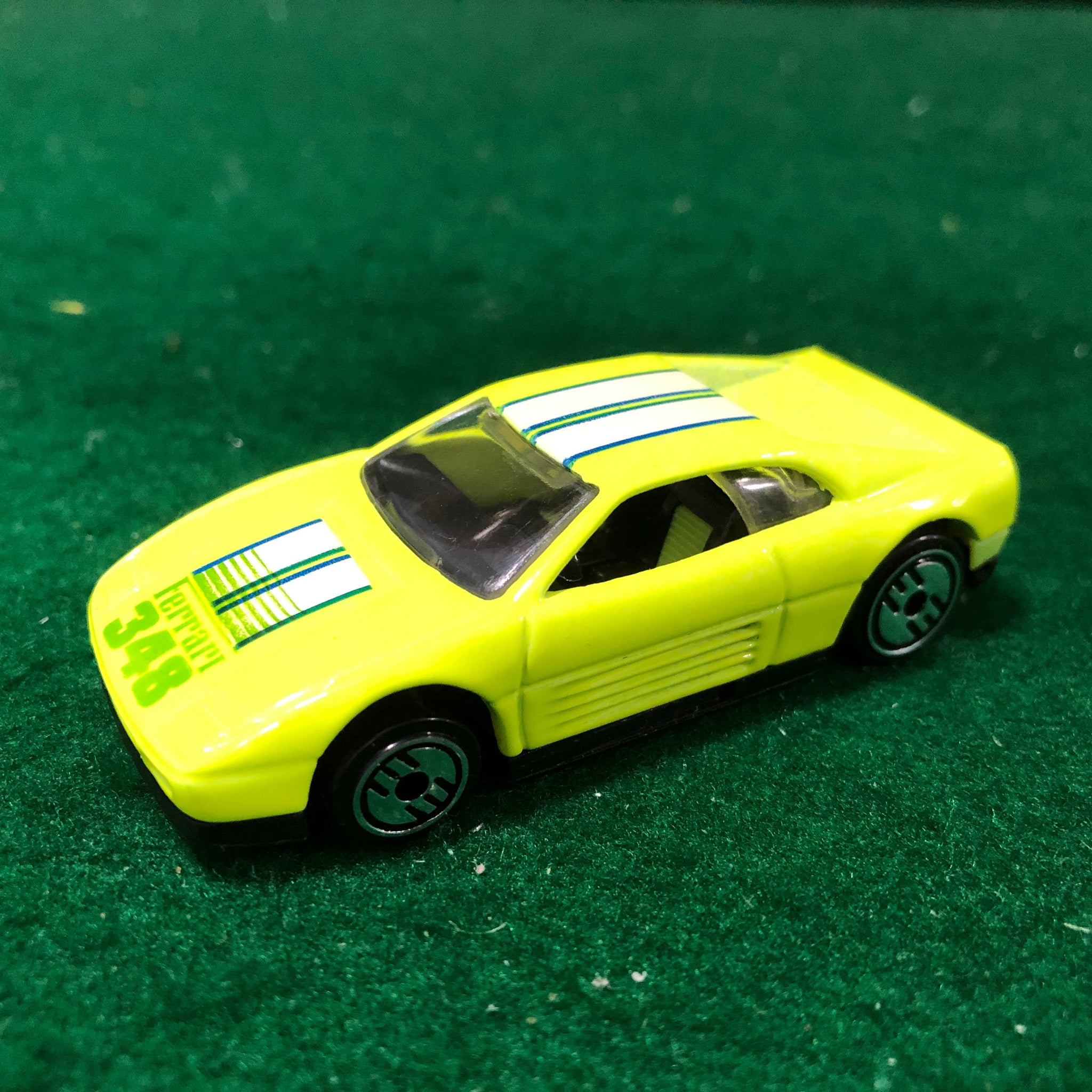 Ferrari 348 TB Bright Green Aqua Fresh by Hotwheels 1:64 (UH)(5666)(No box)