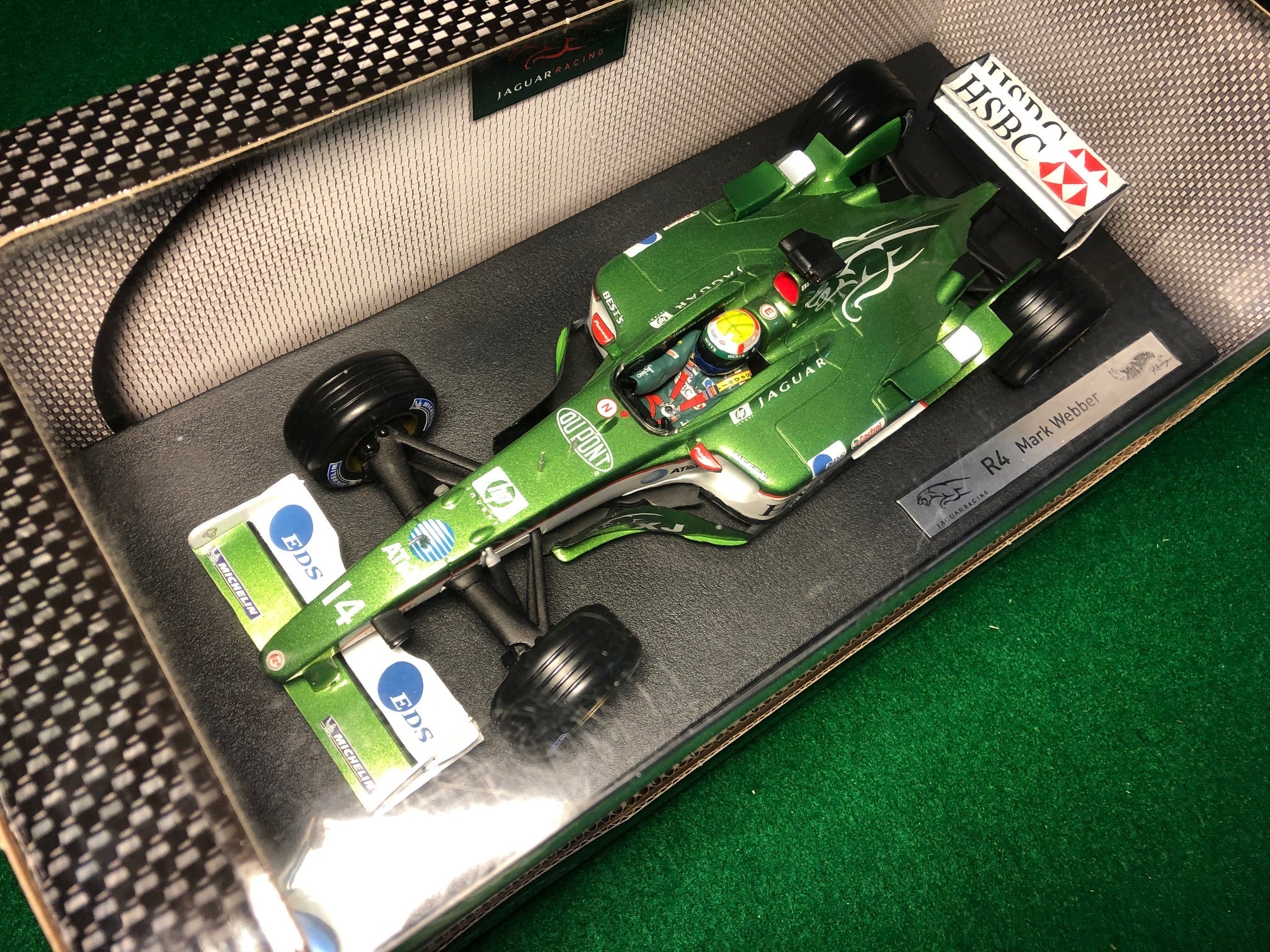 Jaguar R4 2003 F1 Mark Weber by HotWheels 1:18 (B1025)