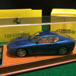 Ferrari 456 GT Metallic Blue - Schedoni Leather Base by BBR 1:43