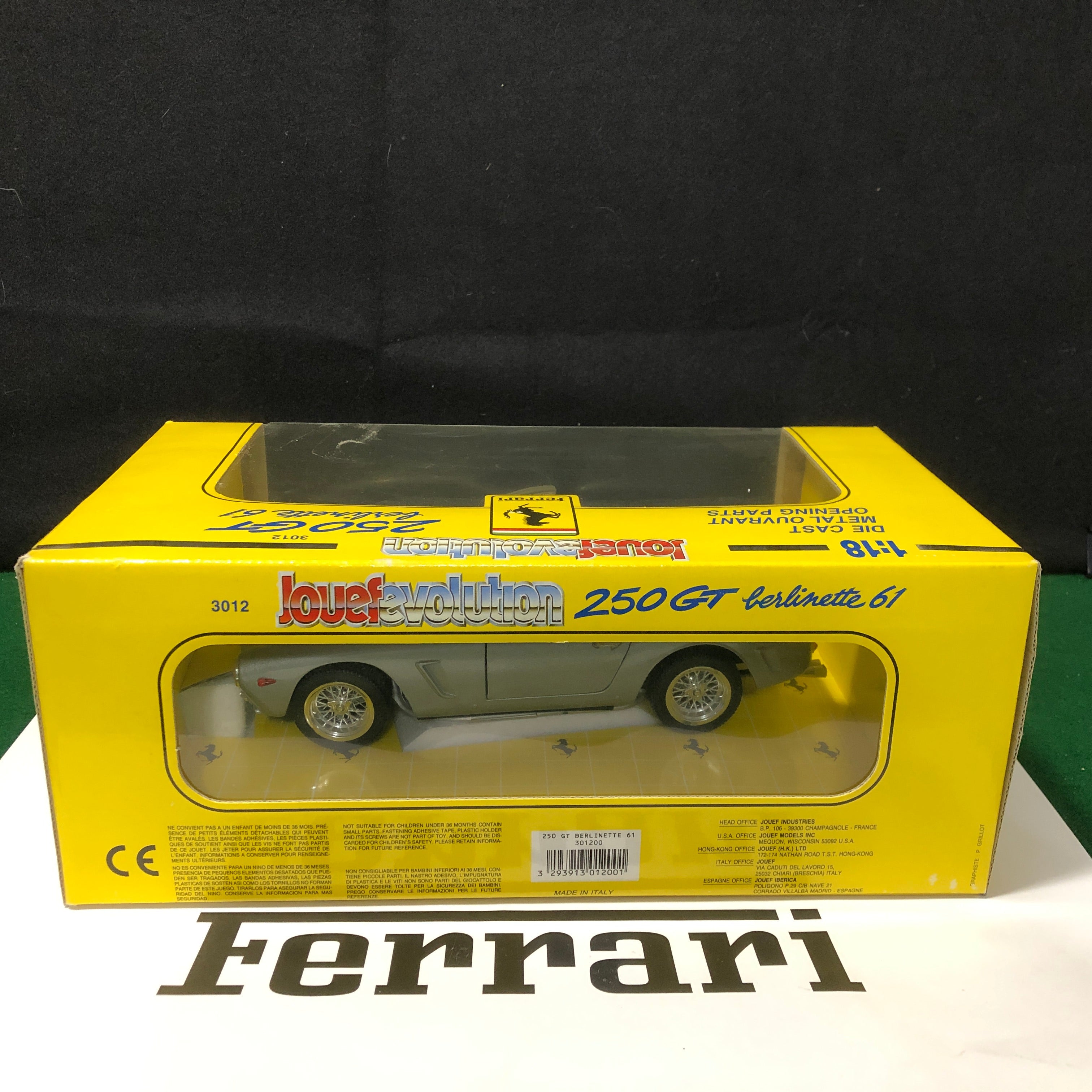 Ferrari 250 GT SWB Berlinetta 1961 Grigio by Jouef 1:18 (3012