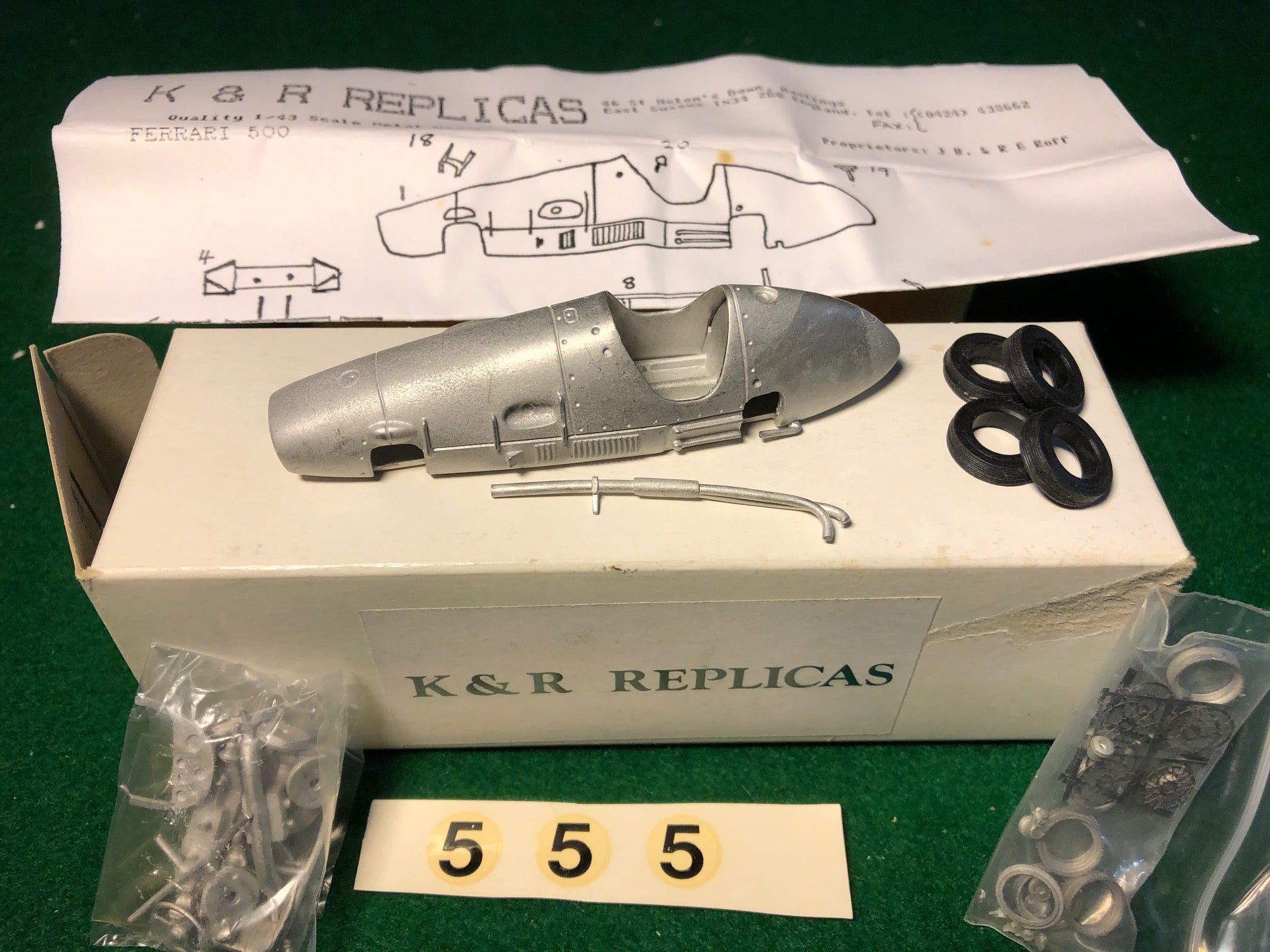 Ferrari 500 1952-53, by K&R Replicas 1:43 (KKRL 3)