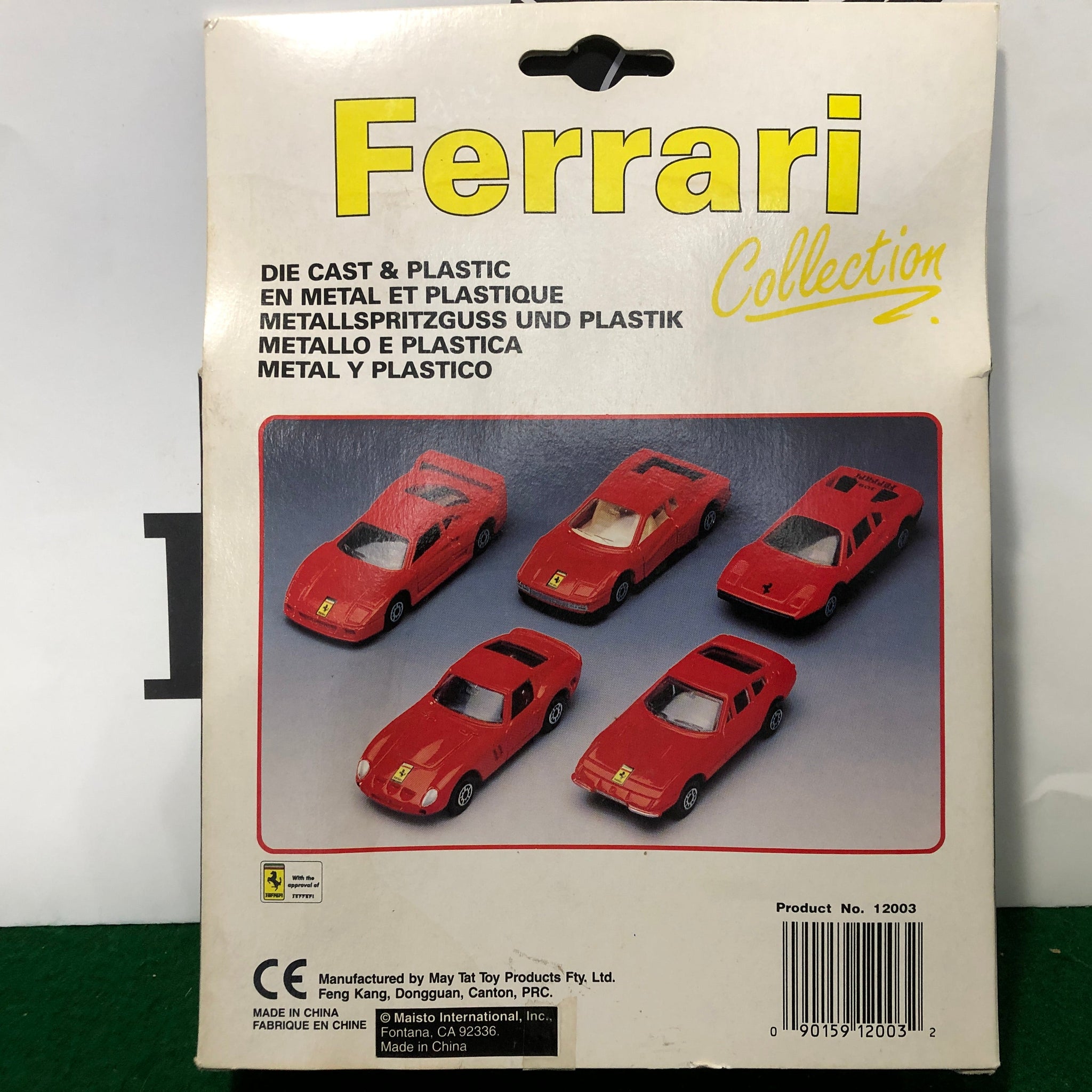 Ferrari 250 GTO 308 GTB 365 GTB F40 Testarossa 5-Car set by Maisto 1:64 (12003)